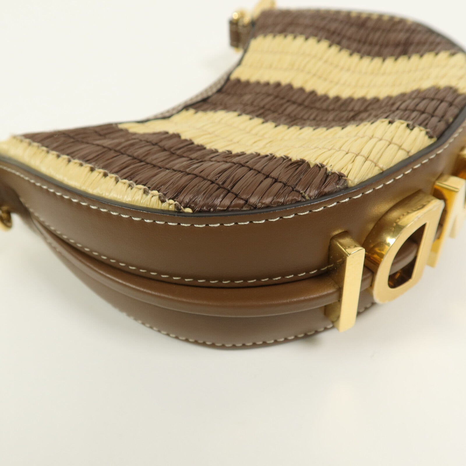 FENDI Raffia Nano Fendigraphy手挽袋