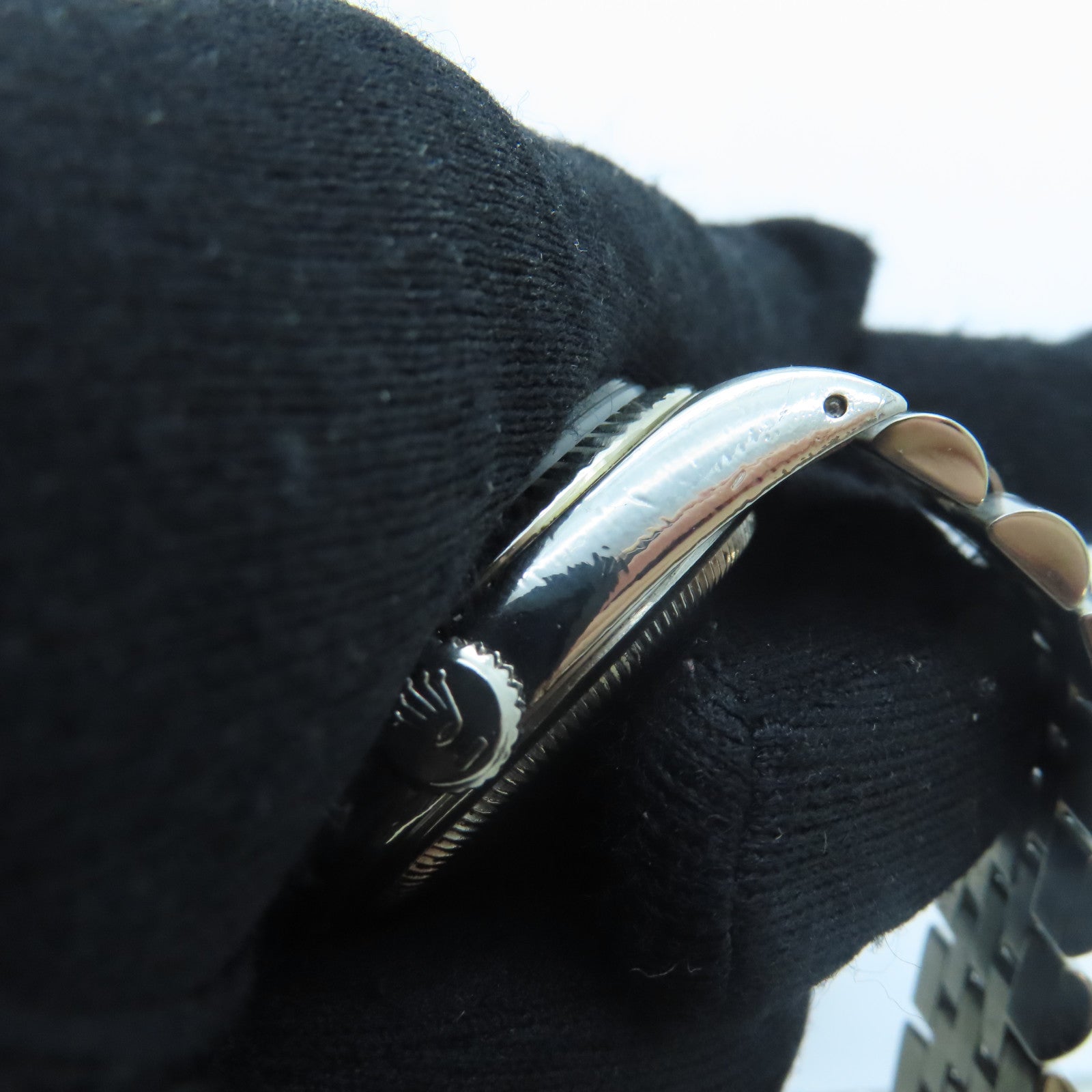 ROLEX Datejust不鏽鋼手錶自動機芯銀色