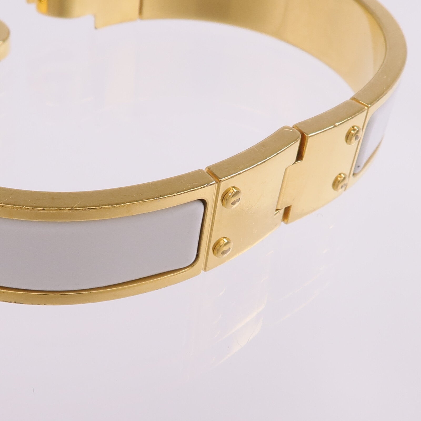 HERMES 【激減優惠】金屬/琺瑯Charniere Bracelet手鐲