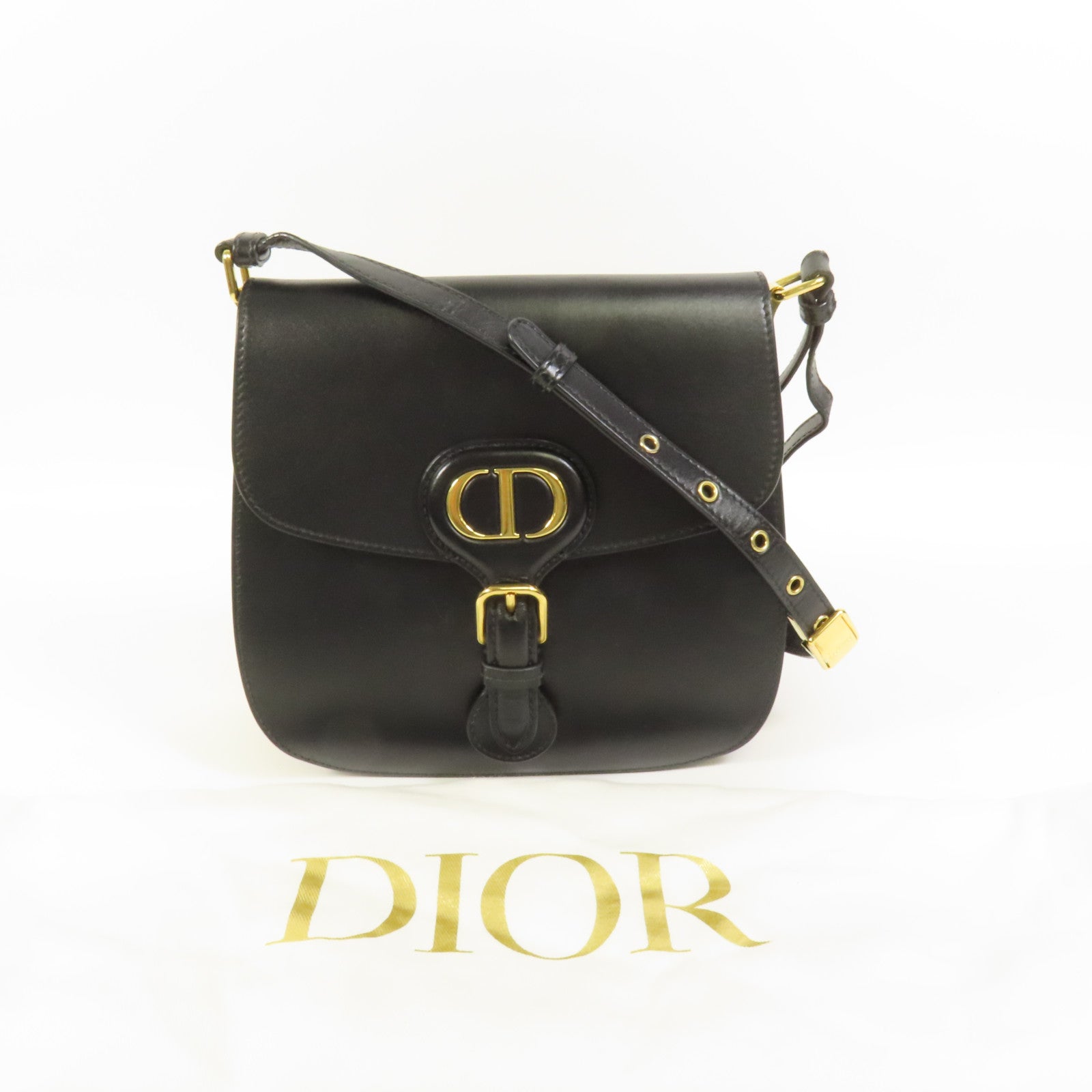 Dior 牛皮皮革Bobby Frame金扣肩背袋