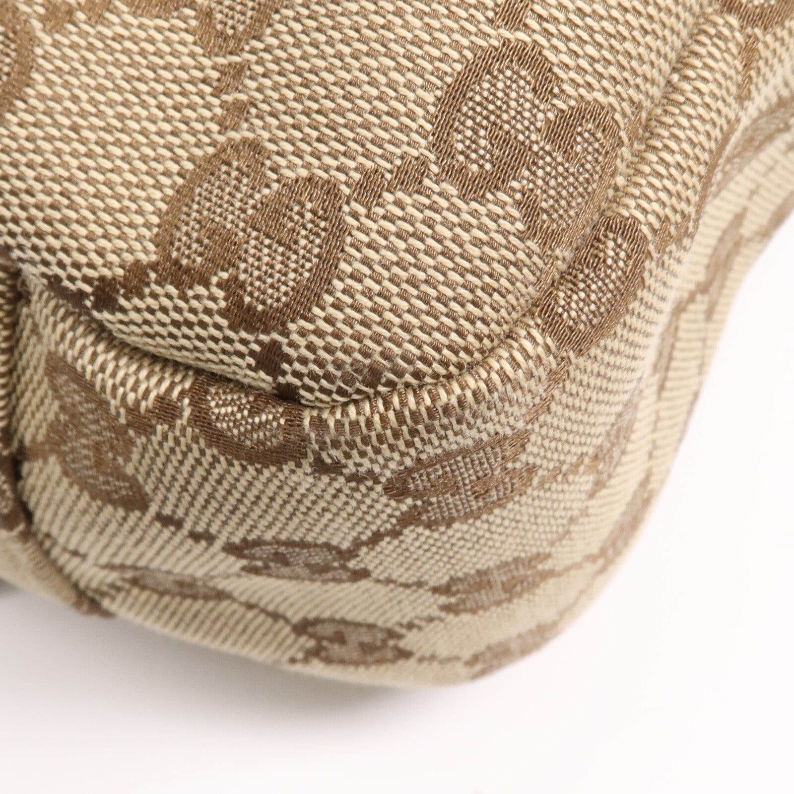 GUCCI 帆布Cross Carry Bag銀扣肩背袋