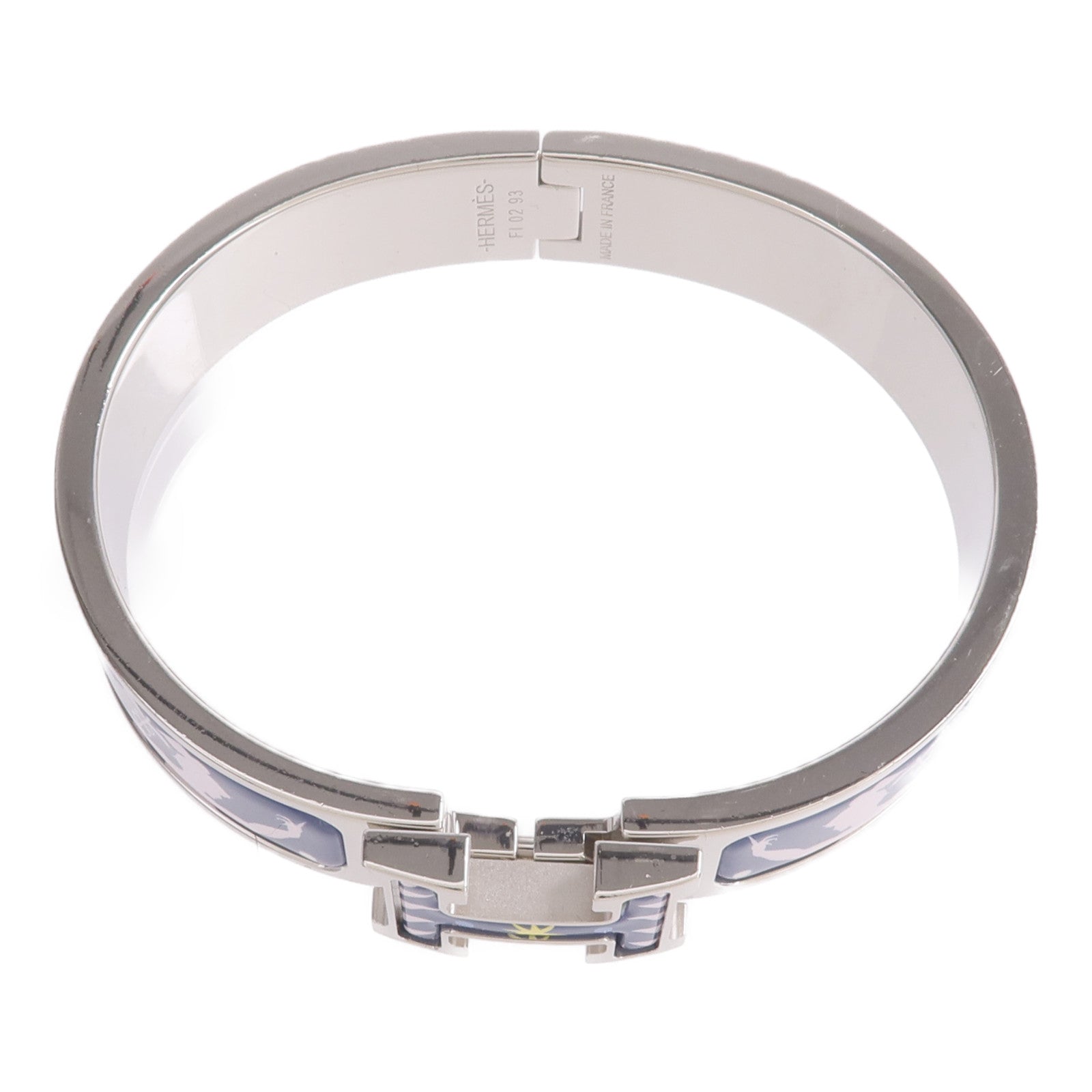 HERMES 金屬/琺瑯Clic H Bracelet手鐲