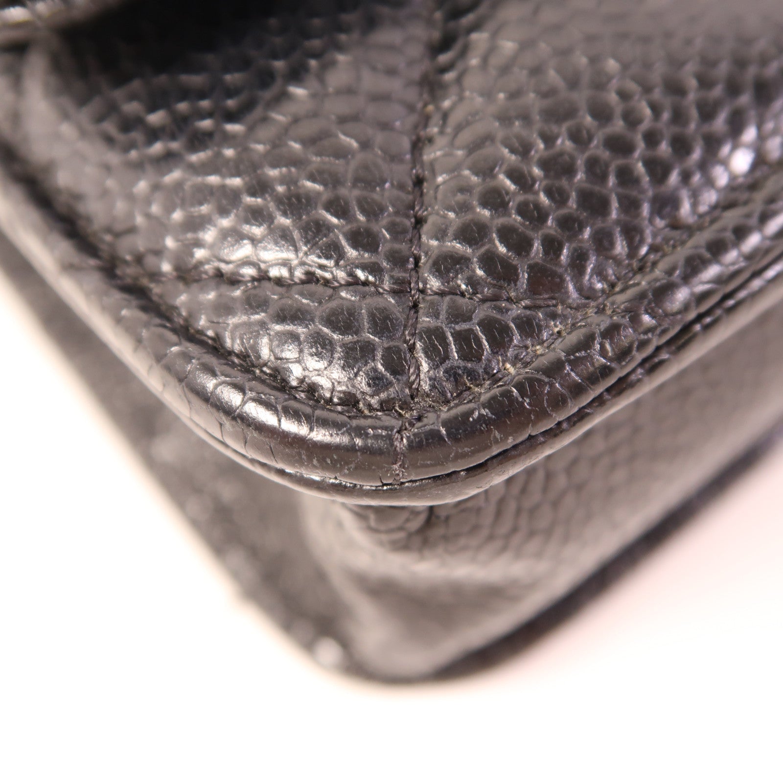 CHANEL 牛皮皮革WOC Wallet On Chain金扣鏈帶肩背袋