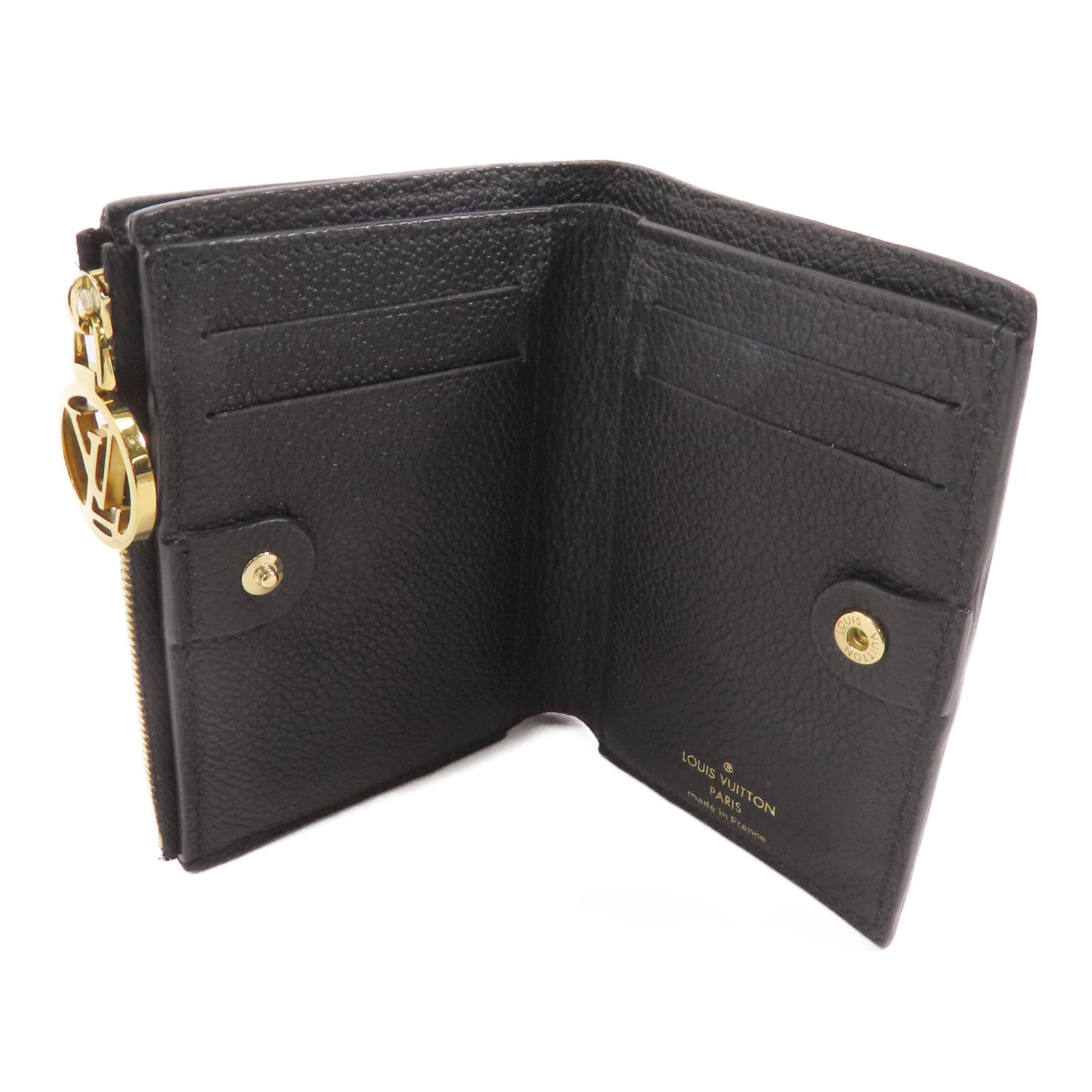LOUIS VUITTON Monigram Empreinte Lisa金扣短錢包