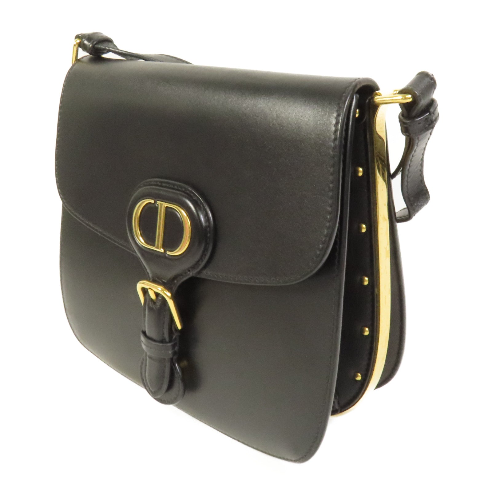 Dior 牛皮皮革Bobby Frame金扣肩背袋