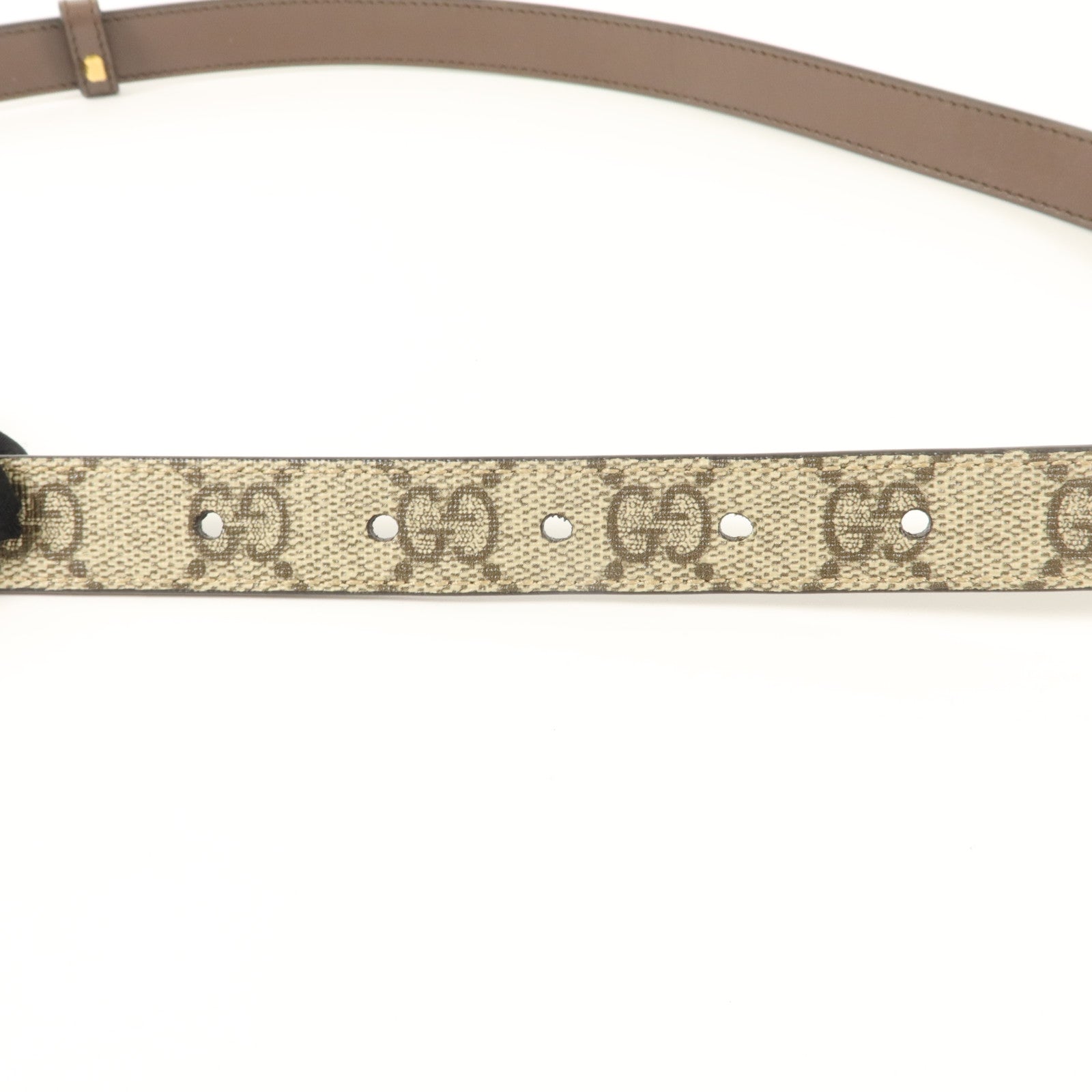 GUCCI 塗層帆布GG Marmont Reversible Belt 80cm皮帶