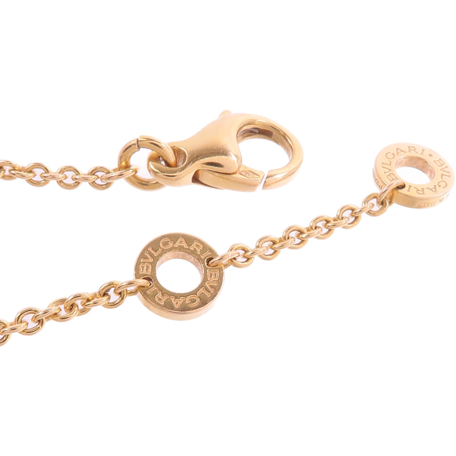 BVLGARI 18K玫瑰金Bvlgari Bracelet紅玉髓/珍珠母貝手鏈