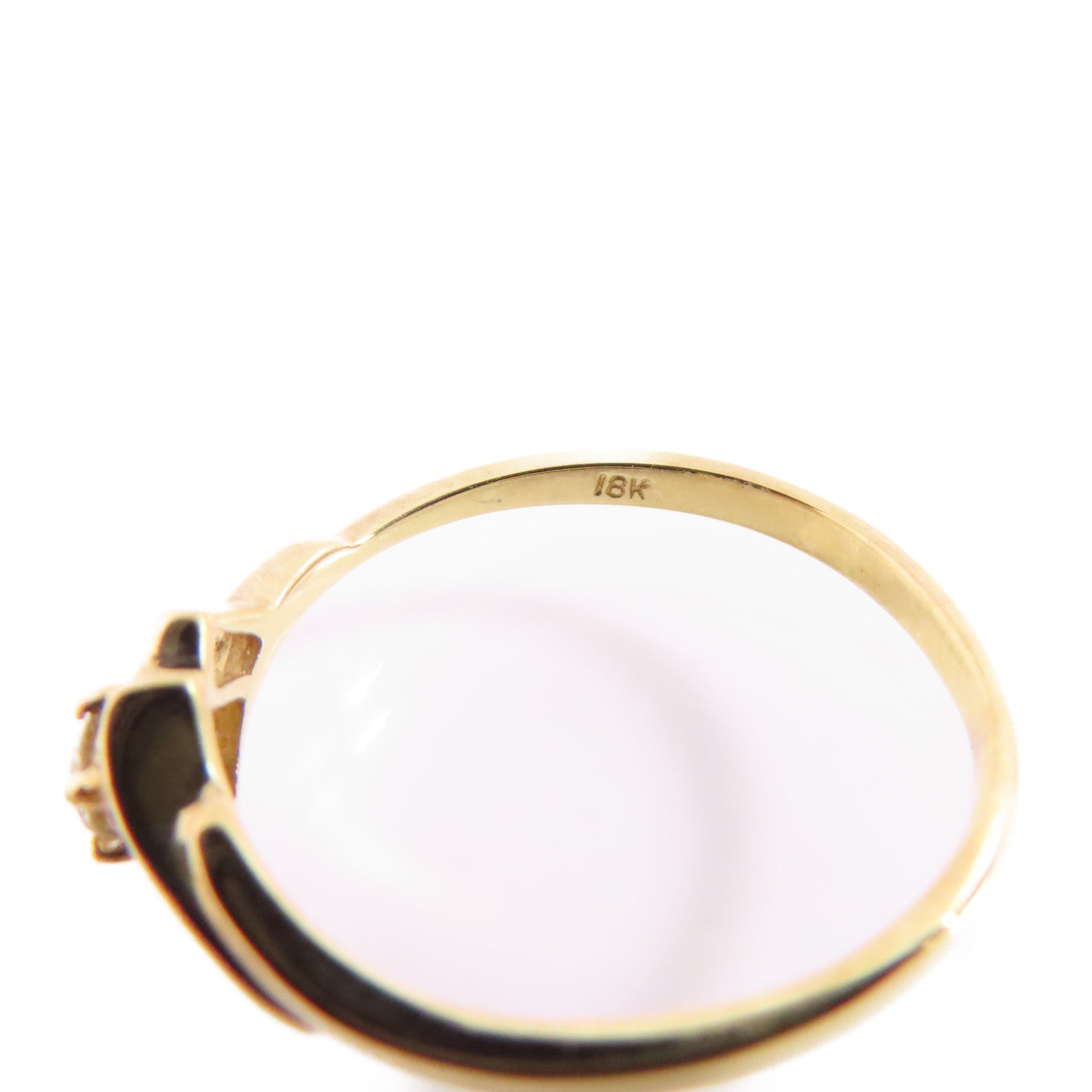 JEWELRY 【激減優惠】18K黃金/鑽石Diamond Ring戒指US#6