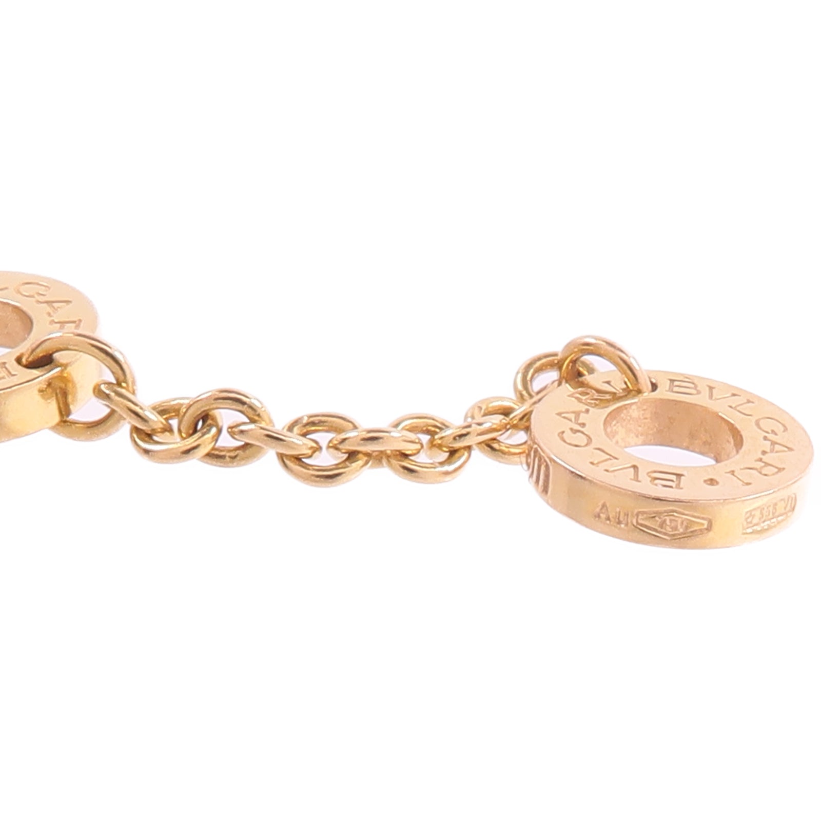 BVLGARI 18K玫瑰金Bvlgari Bracelet紅玉髓/珍珠母貝手鏈