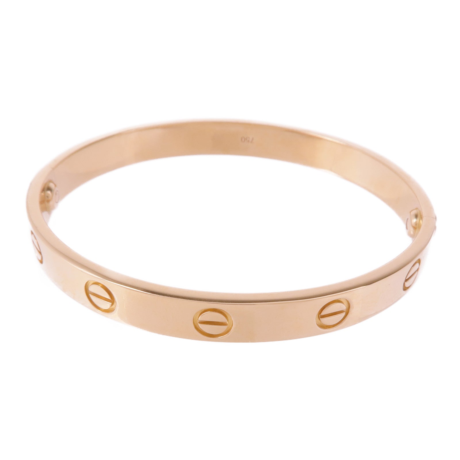 CARTIER 18K玫瑰金Love Bracelet手鐲Cartier#16