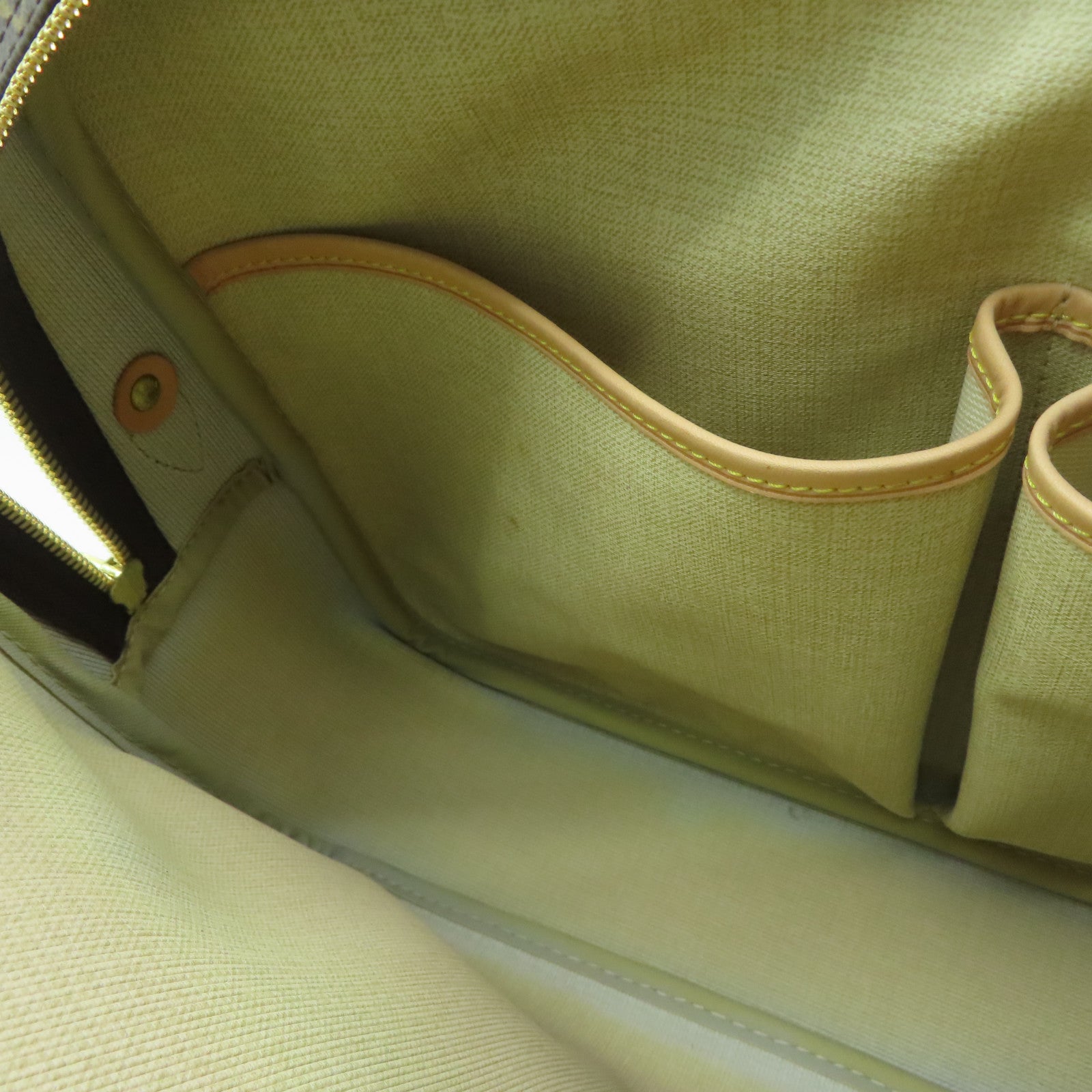 LOUIS VUITTON Monogram Reporter GM金扣肩背袋啡色