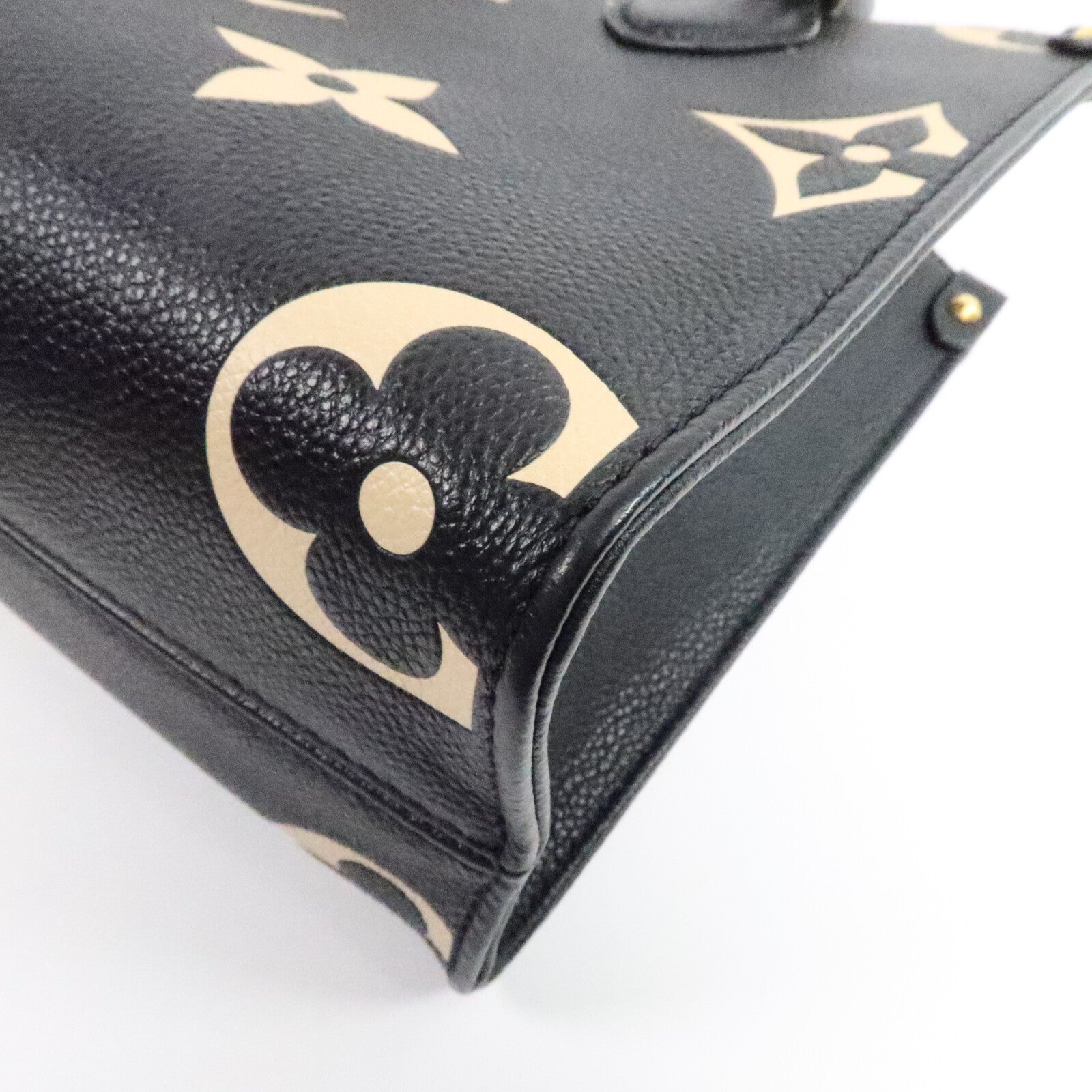 LOUIS VUITTON Monogram Empreinte On The Go PM金扣手挽肩背兩用袋