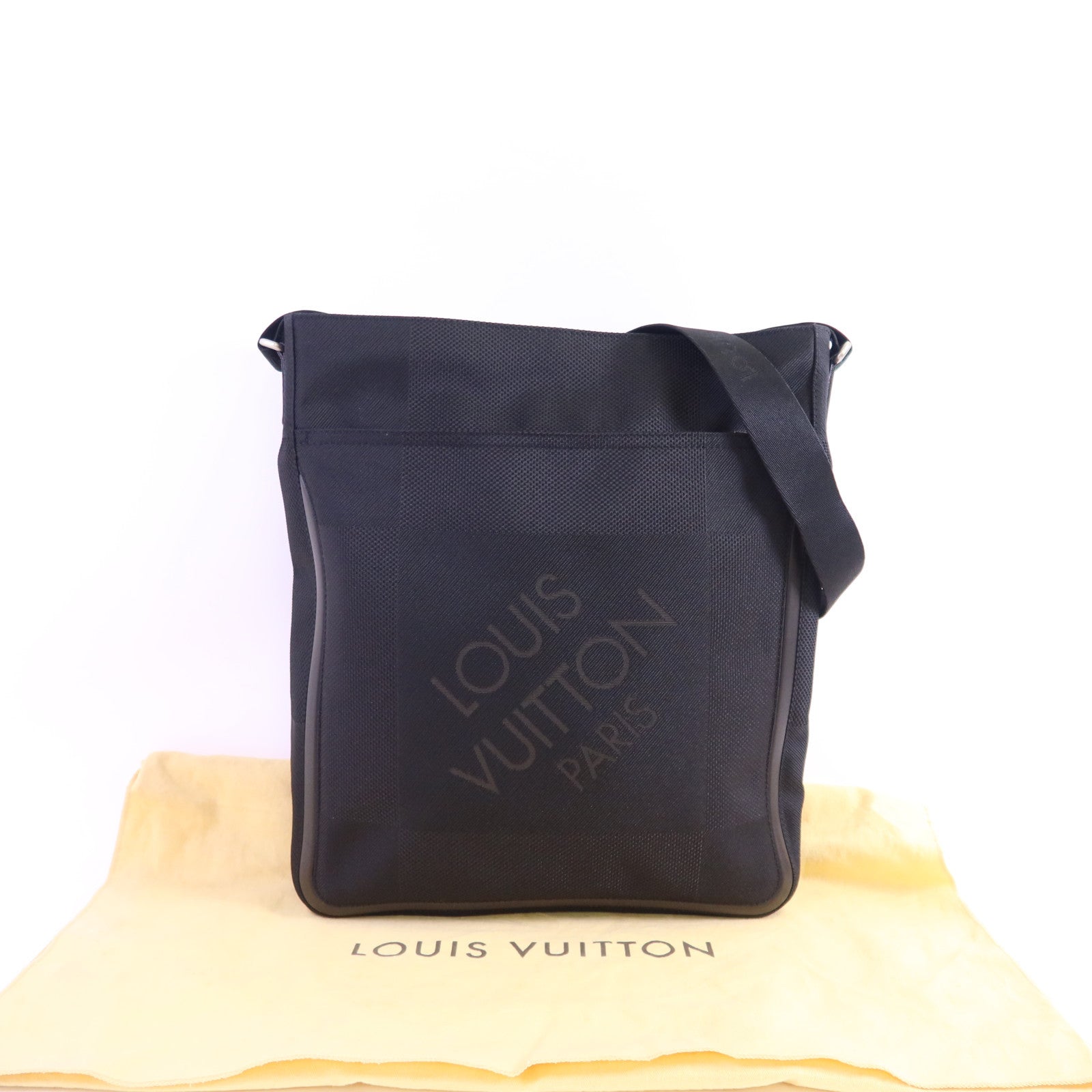 LOUIS VUITTON Damier Geant Companion銀扣肩背袋