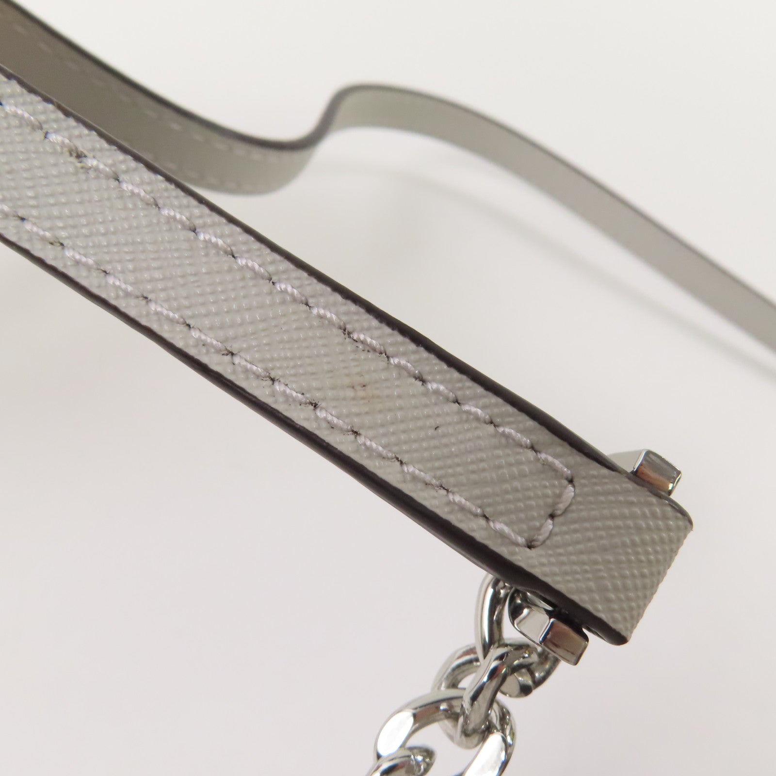 Michael Kors SHW Chain Shoulder Bag 38TOCIJC3V PVC Coated Canvas White