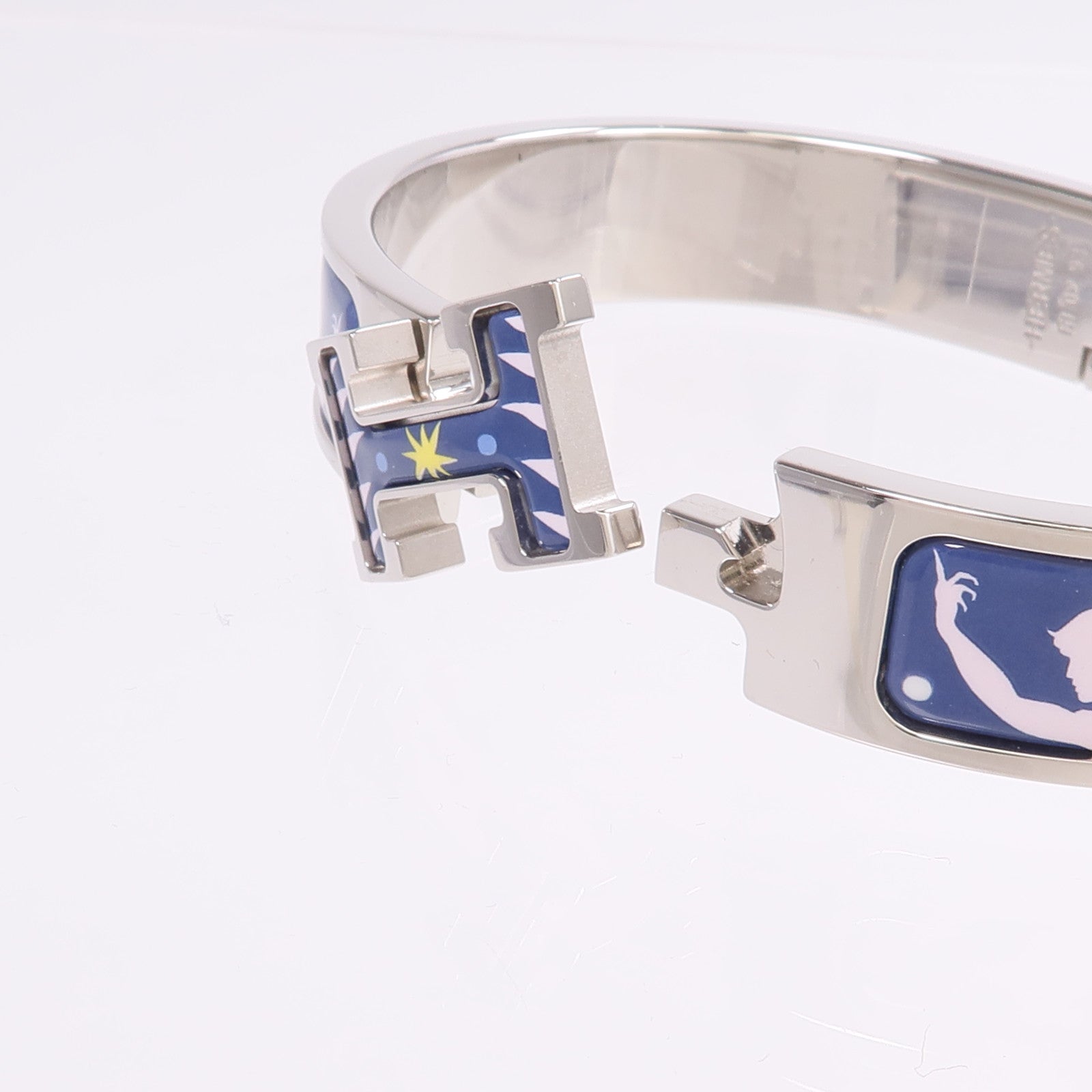 HERMES 金屬/琺瑯Clic H Bracelet手鐲
