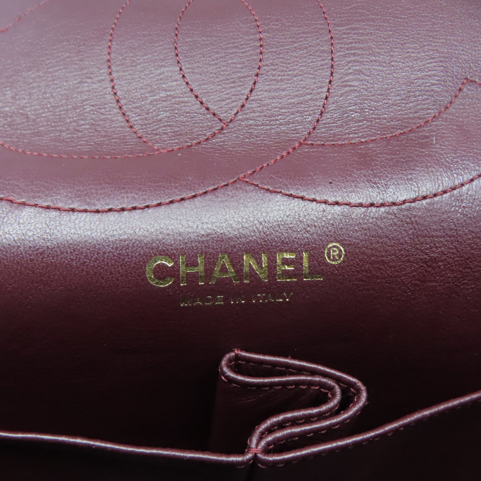 CHANEL 【激減優惠】菱格牛皮皮革Maxi 2.55金扣鏈帶肩背袋黑色