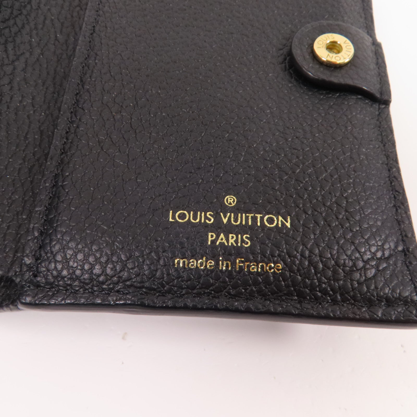 LOUIS VUITTON Monigram Empreinte Lisa金扣短錢包