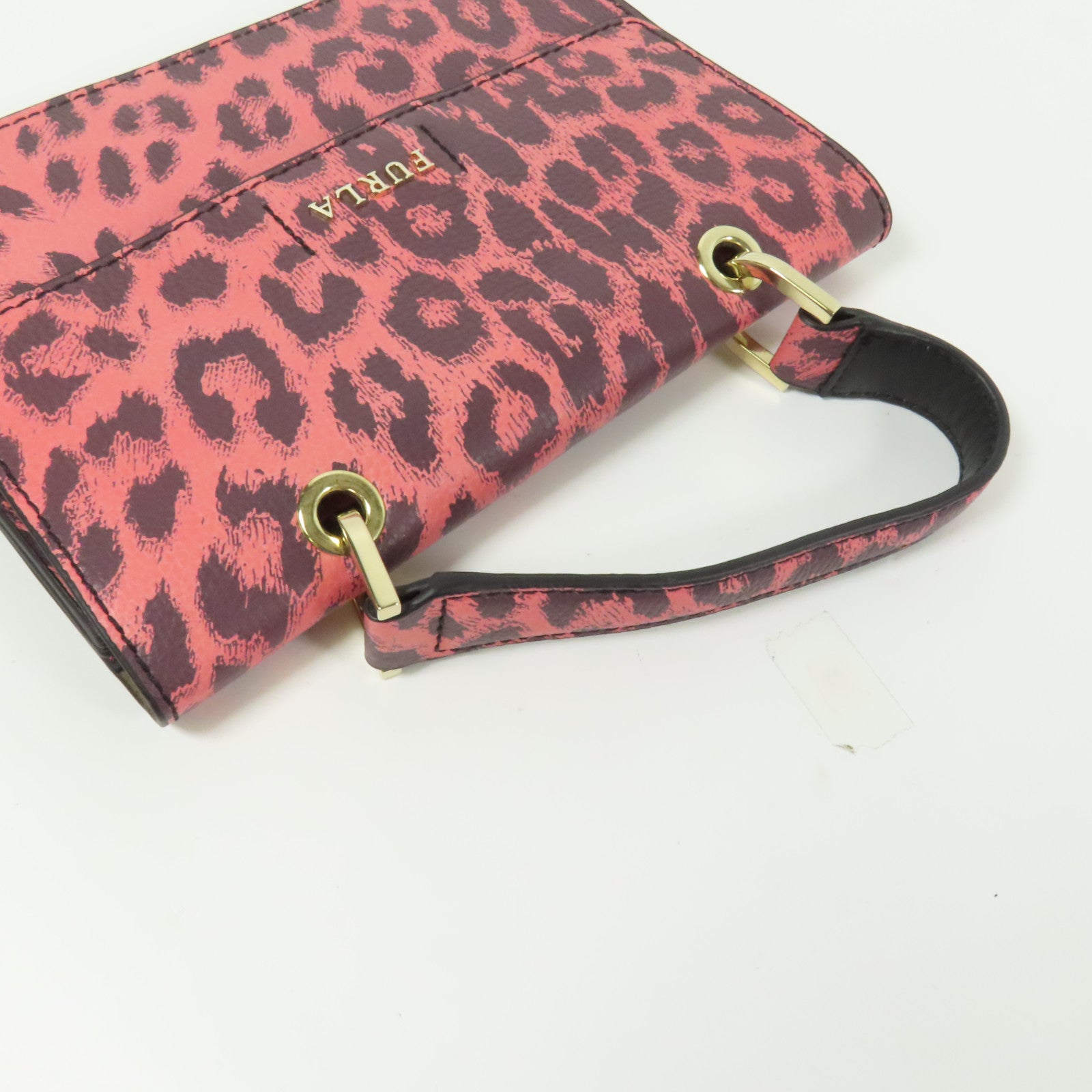 Furla 牛皮皮革Shoulder Bag金扣肩背袋