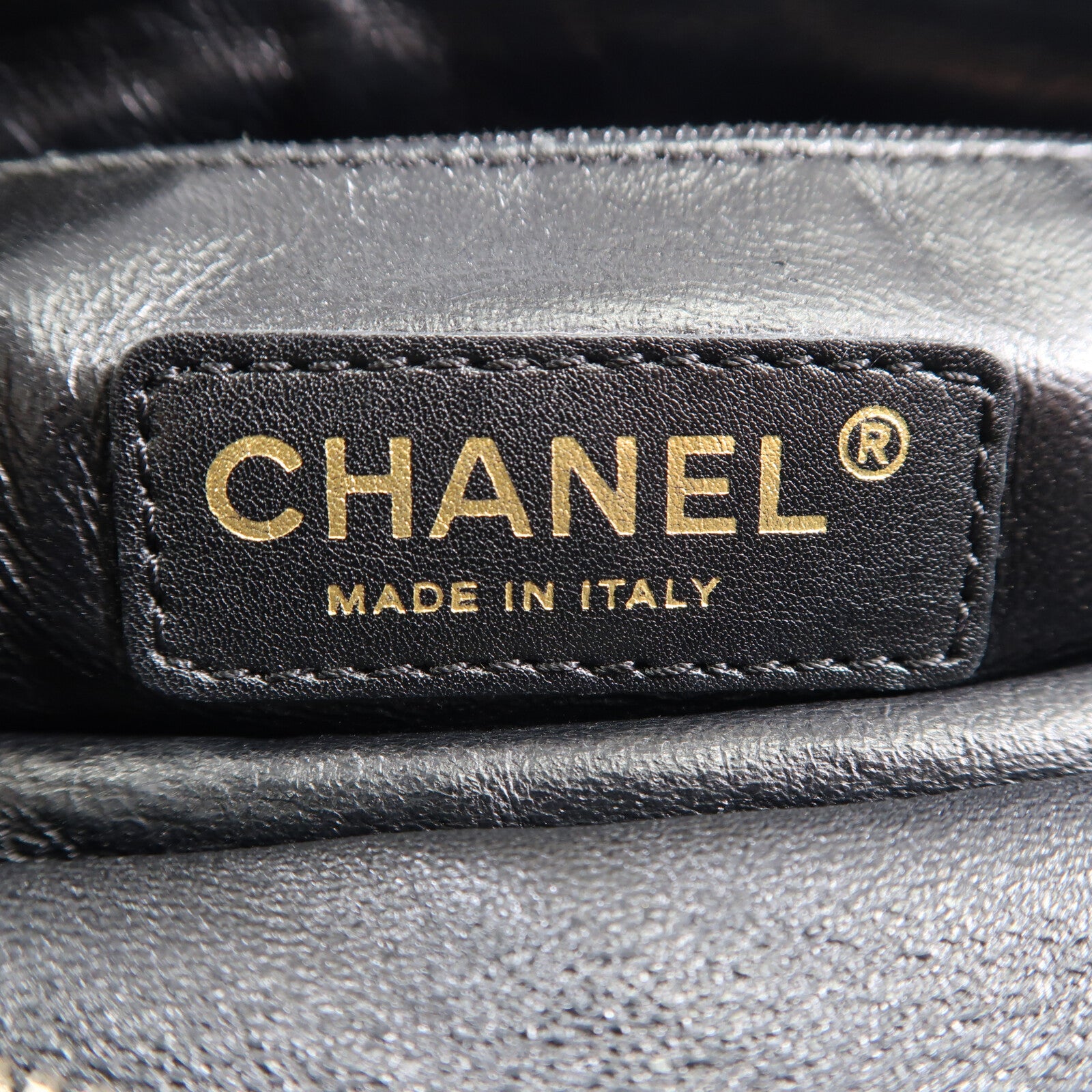 CHANEL 帆布Shoulder Bag金扣肩背袋