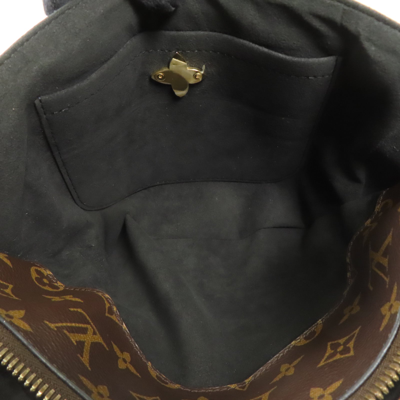 LOUIS VUITTON Monogram Flower Zip Tote金扣手挽肩背兩用袋