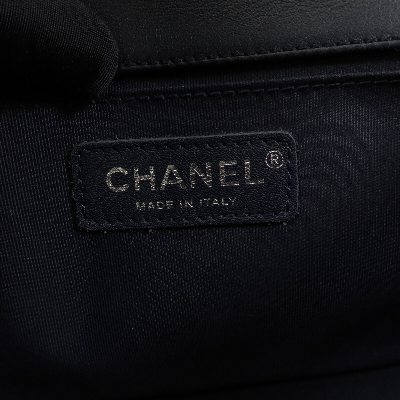 CHANEL 羊皮皮革Boy 25鏈帶肩背袋