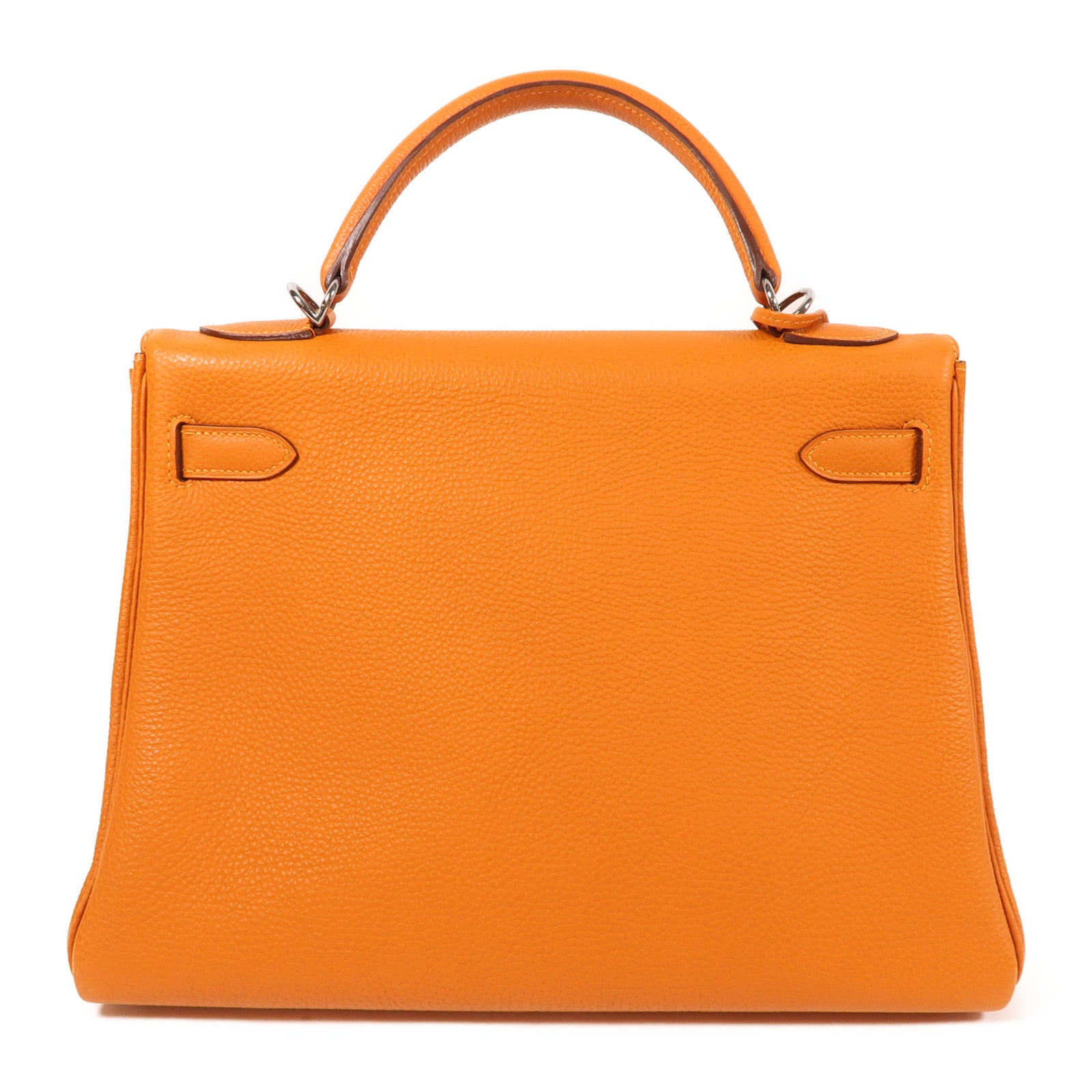 HERMES Clemence皮革Kelly 32手挽肩背兩用袋Potiron