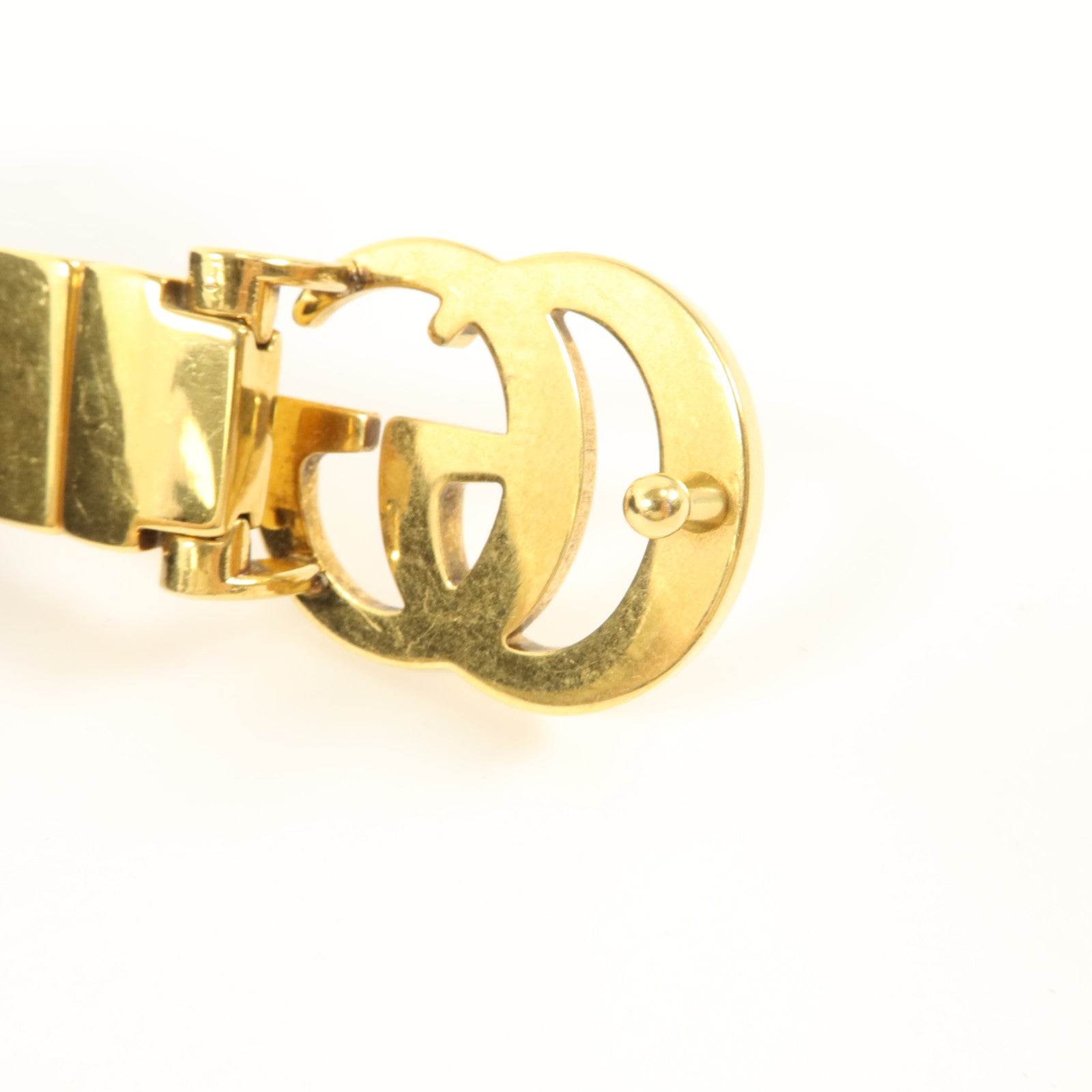 GUCCI 塗層帆布GG Marmont Reversible Belt 80cm皮帶