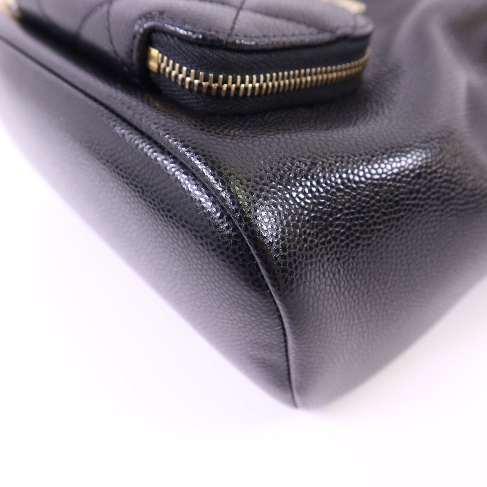 CHANEL 牛皮皮革Affinity Bucket Bag金扣鏈帶肩背袋