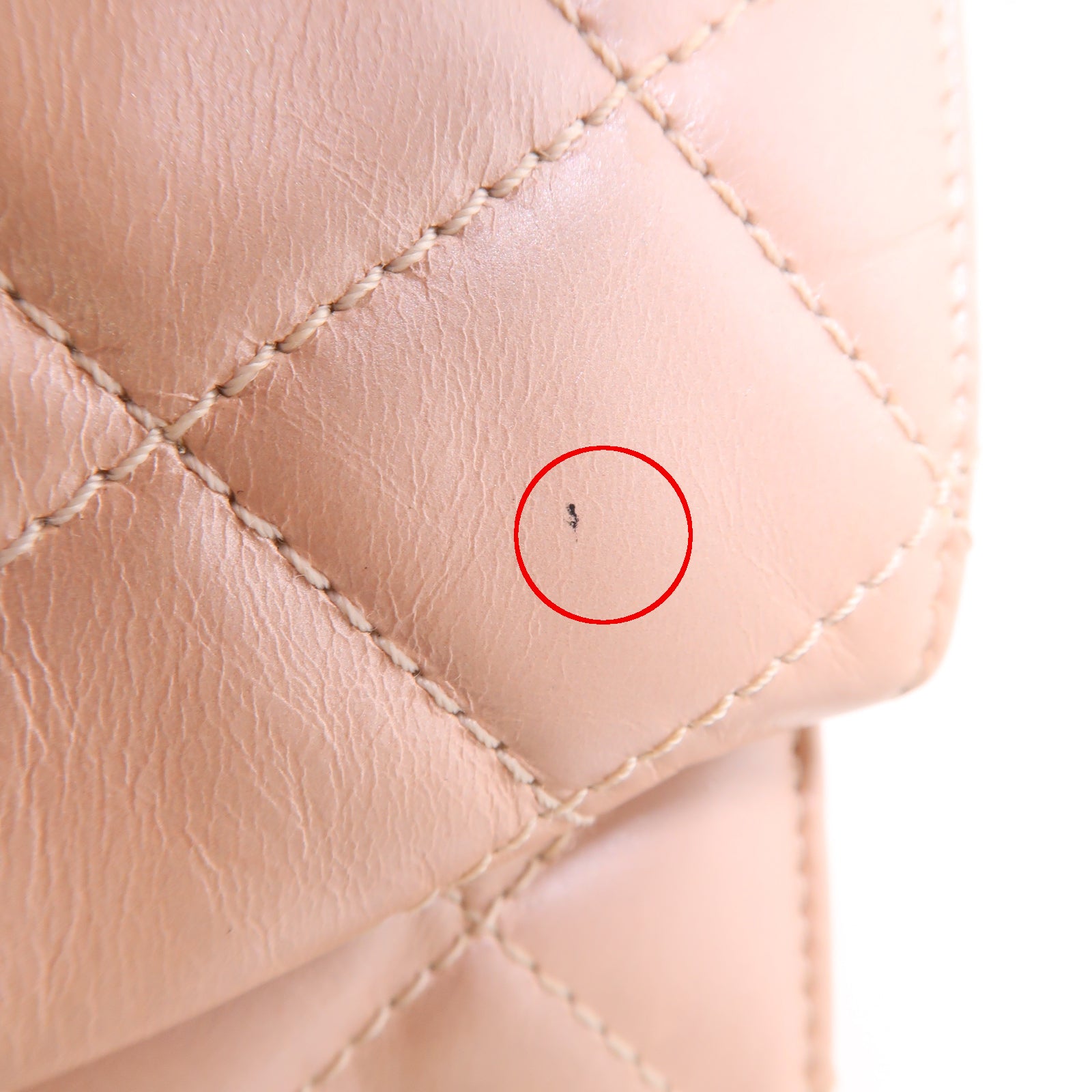 CHANEL 【激減優惠】菱格牛皮皮革Clutch Bag銀扣手拿包粉紅色