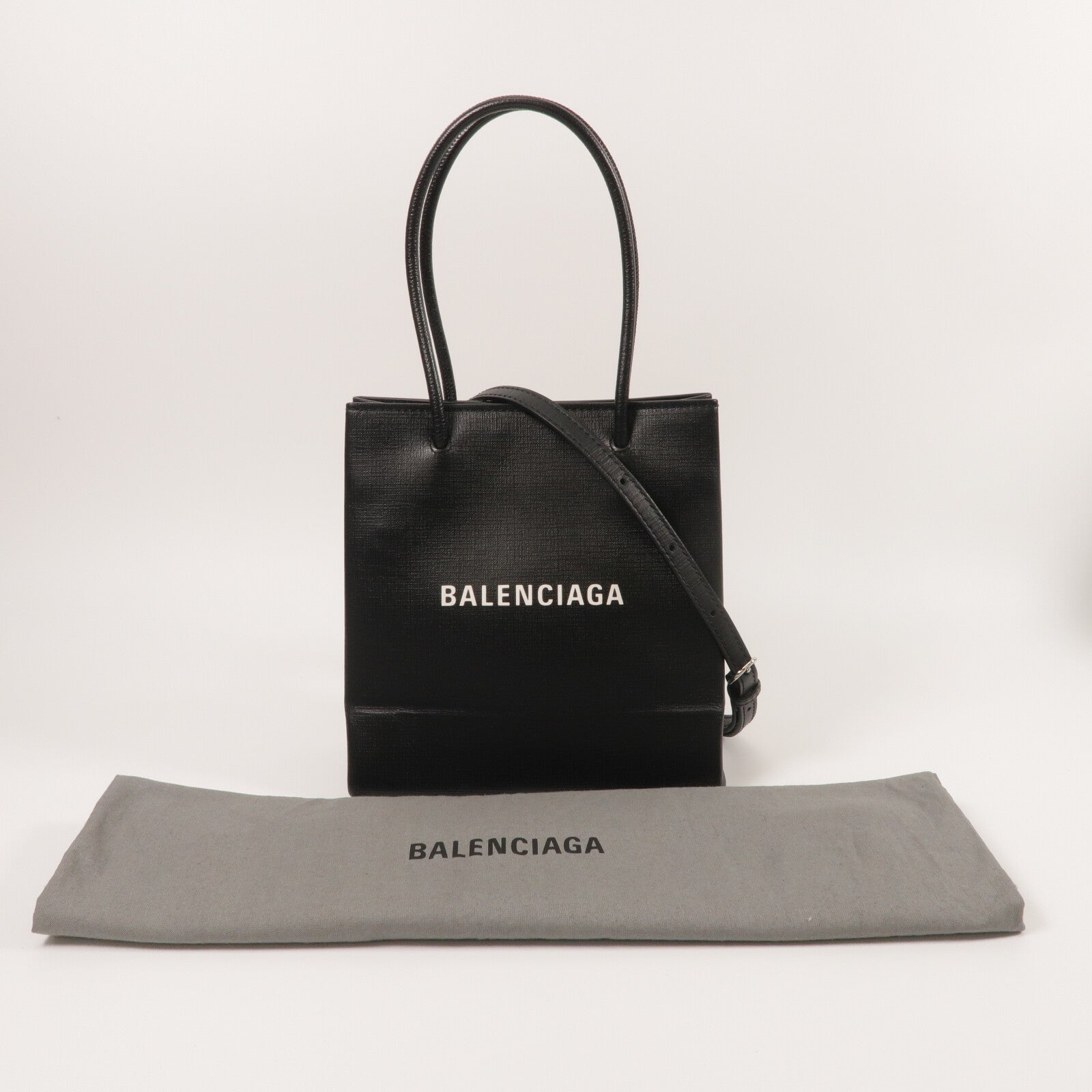 BALENCIAGA 牛皮皮革Shopping XXS South Tote手挽肩背兩用袋