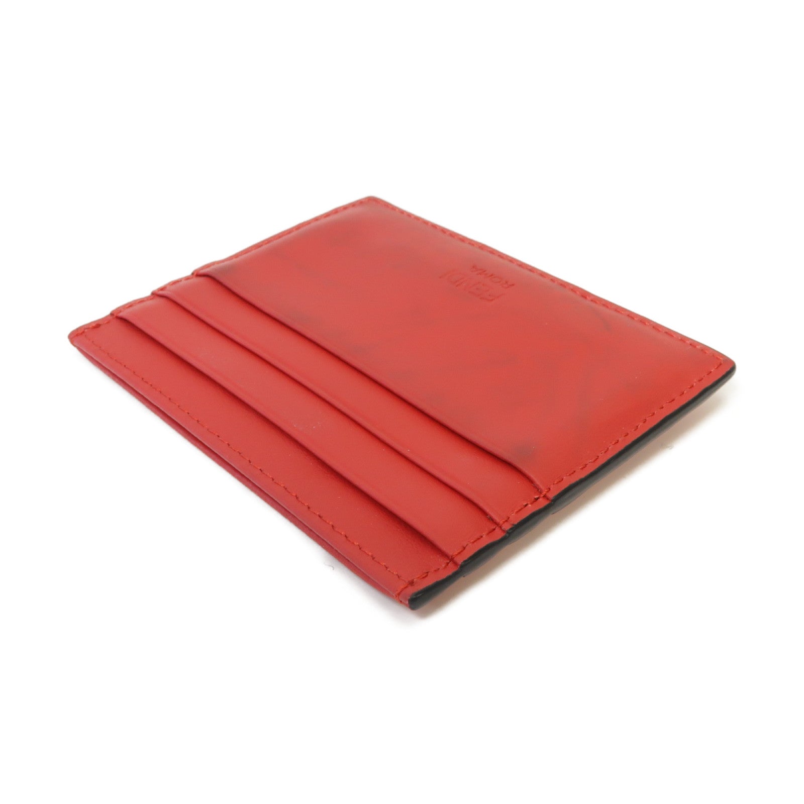 FENDI 牛皮皮革Card Case卡片套紅色