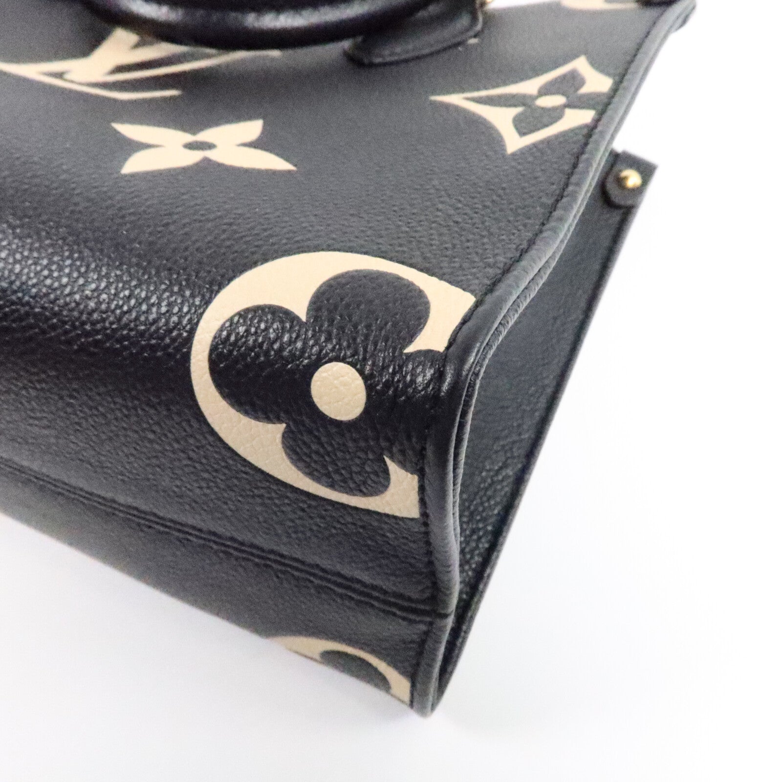 LOUIS VUITTON Monogram Empreinte On The Go PM金扣手挽肩背兩用袋