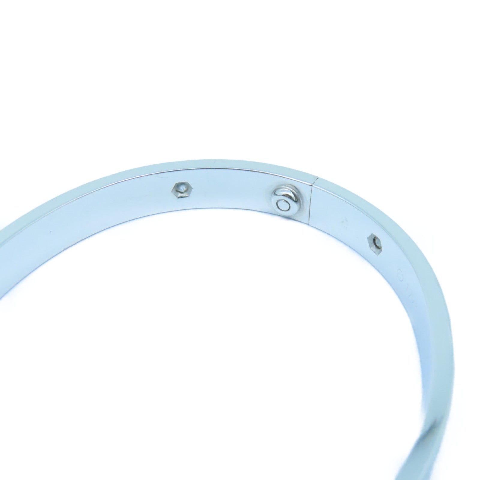 CARTIER 18K白金Love Blaceret手链
