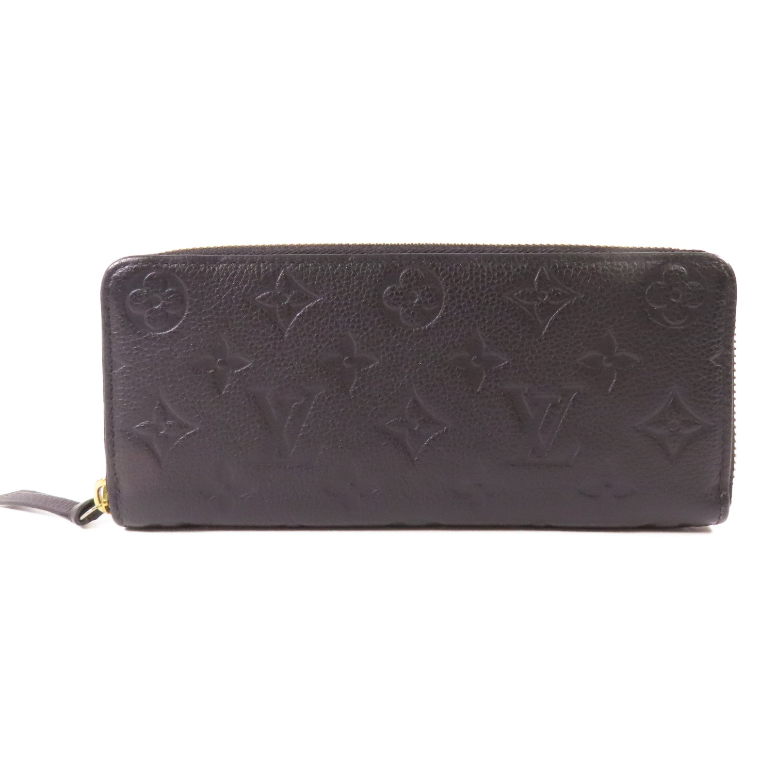 LOUIS VUITTON Monogram Empreinte Clemence Wallet金扣長錢包