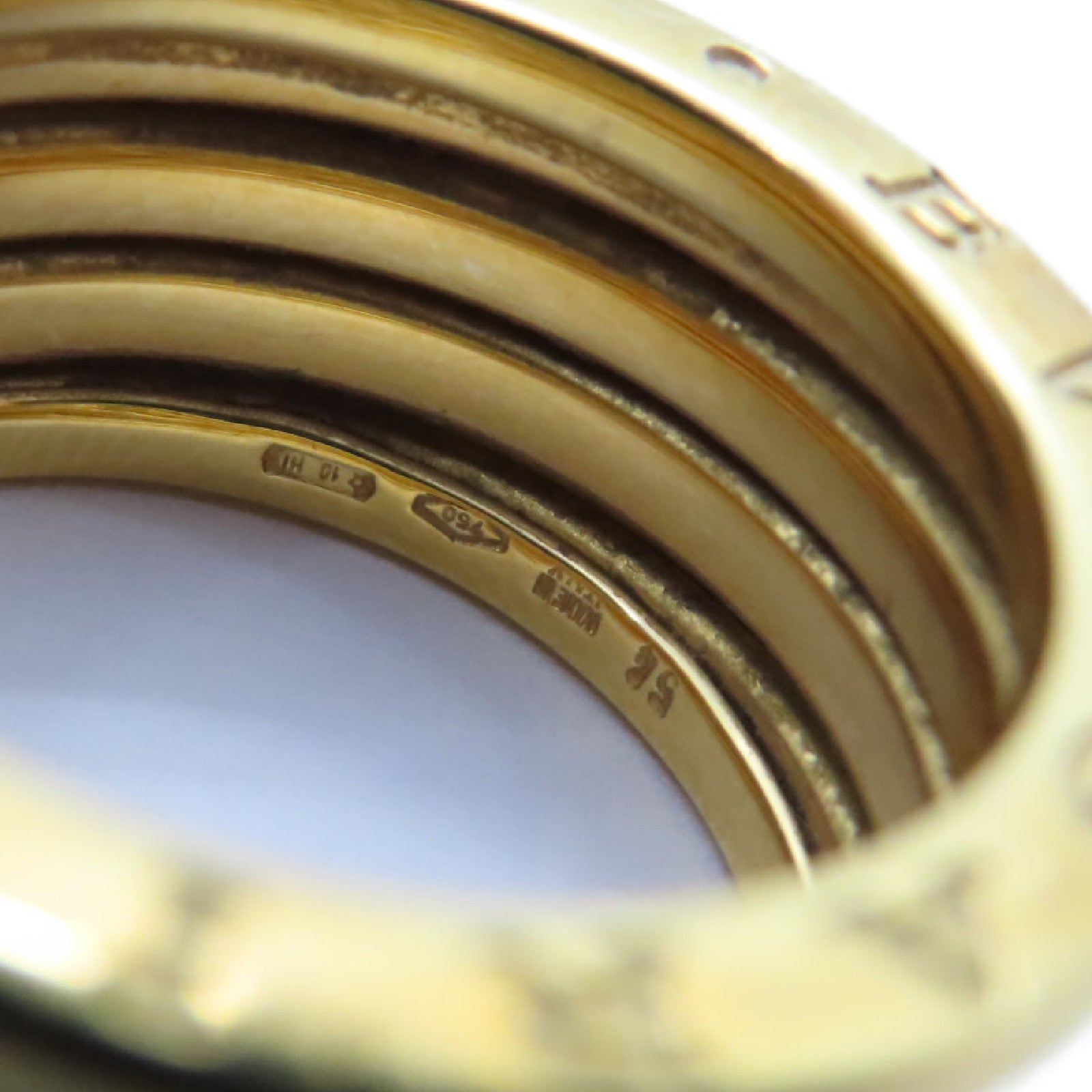 BVLGARI 18K黃金B-zero1 Ring戒指金色Bvlgari＃54/US#5.75