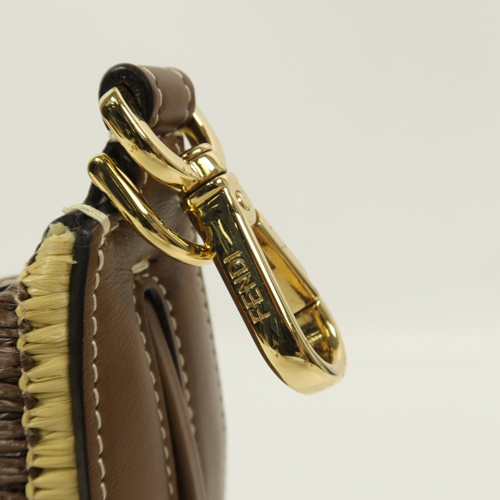 FENDI Raffia Nano Fendigraphy手挽袋
