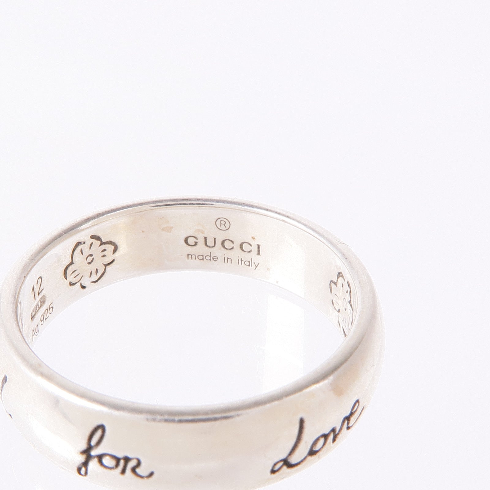 GUCCI 【激減優惠】925純銀Blind For Love Ring戒指US#5.75