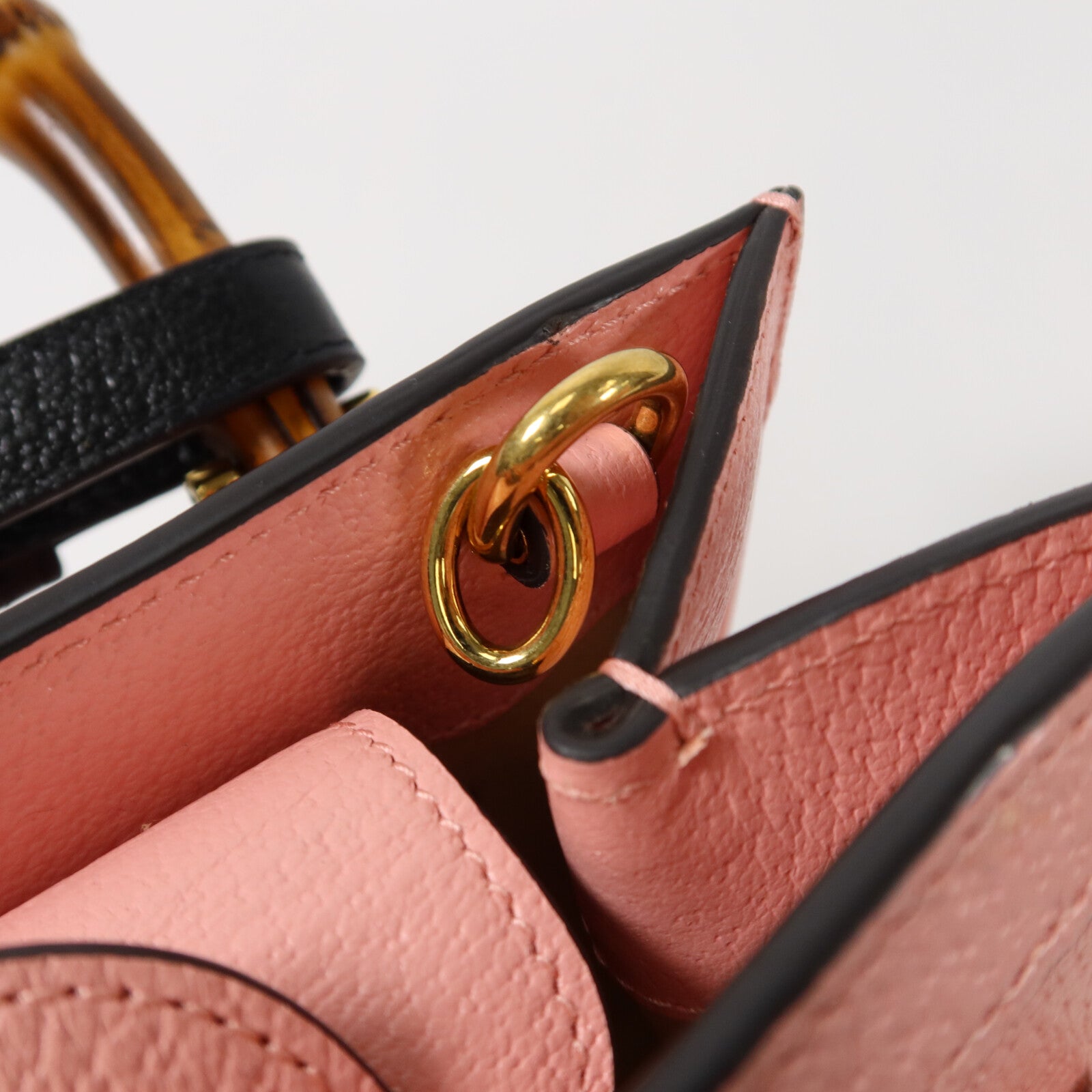 GUCCI 牛皮皮革/Bamboo Diana Small Tote手挽肩背兩用袋