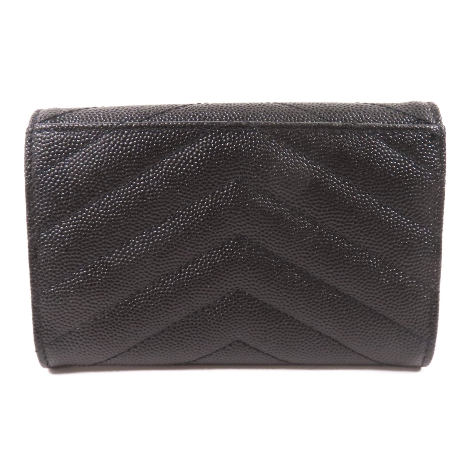 YVES SAINT LAURENT 牛皮皮革Card Case金扣卡套