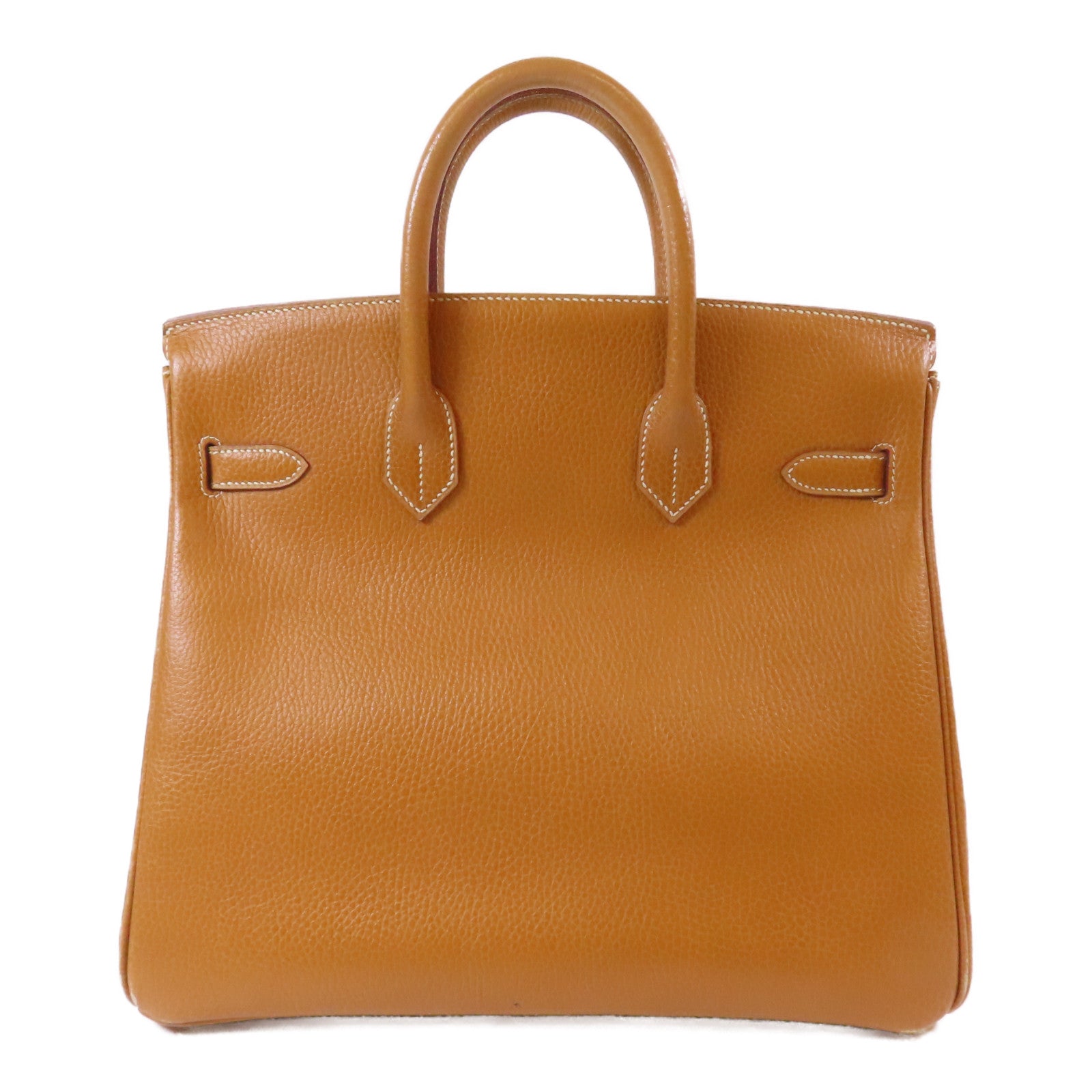 HERMES Ardennes皮革Haut a Courroies 32金扣手挽袋Caramel/啡色