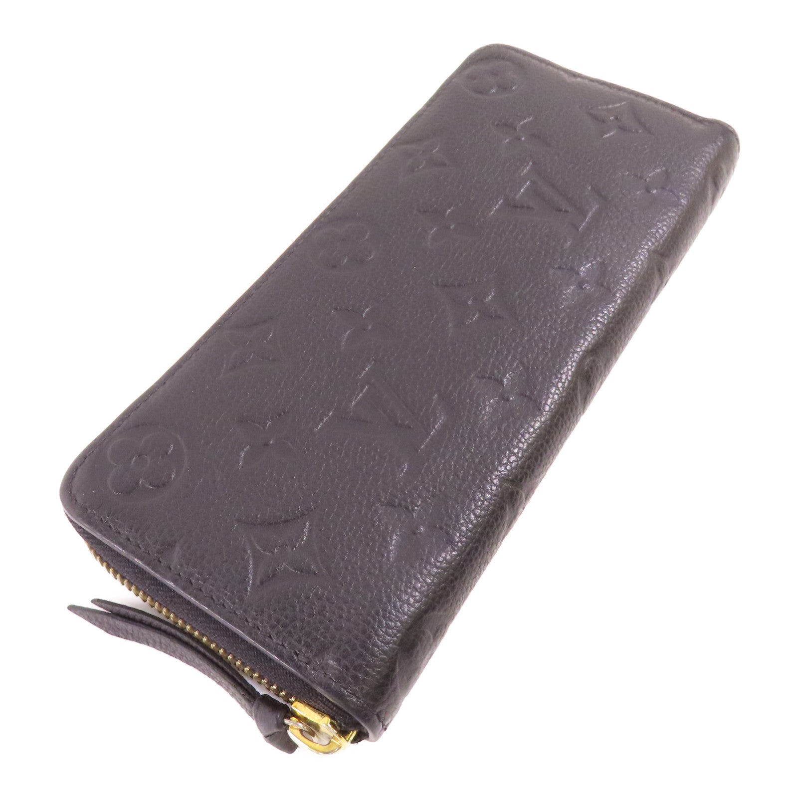LOUIS VUITTON Monogram Empreinte Clemence Wallet金扣長錢包