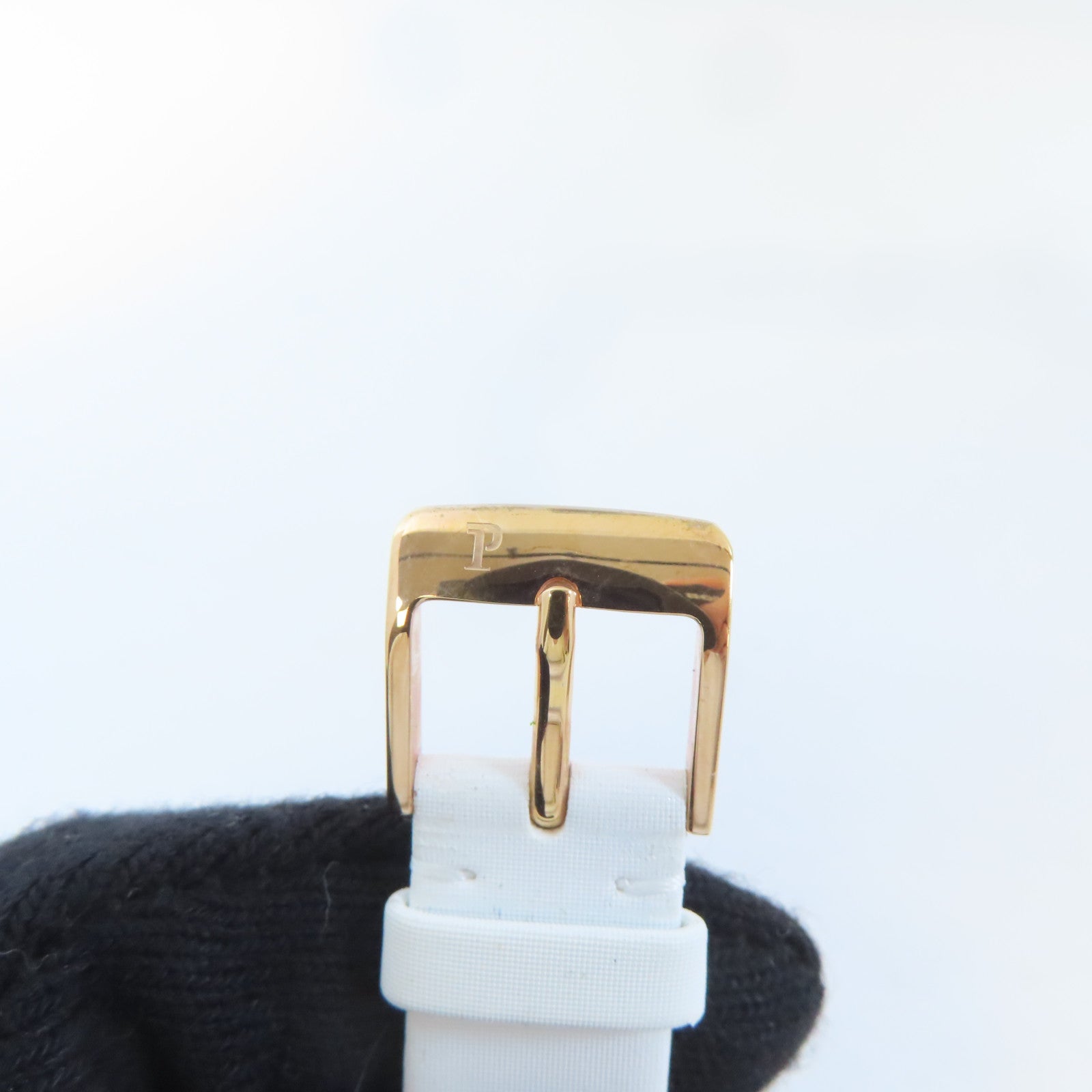 PIAGET Possession 18K玫瑰金/鑽石手錶石英機芯白色/金色