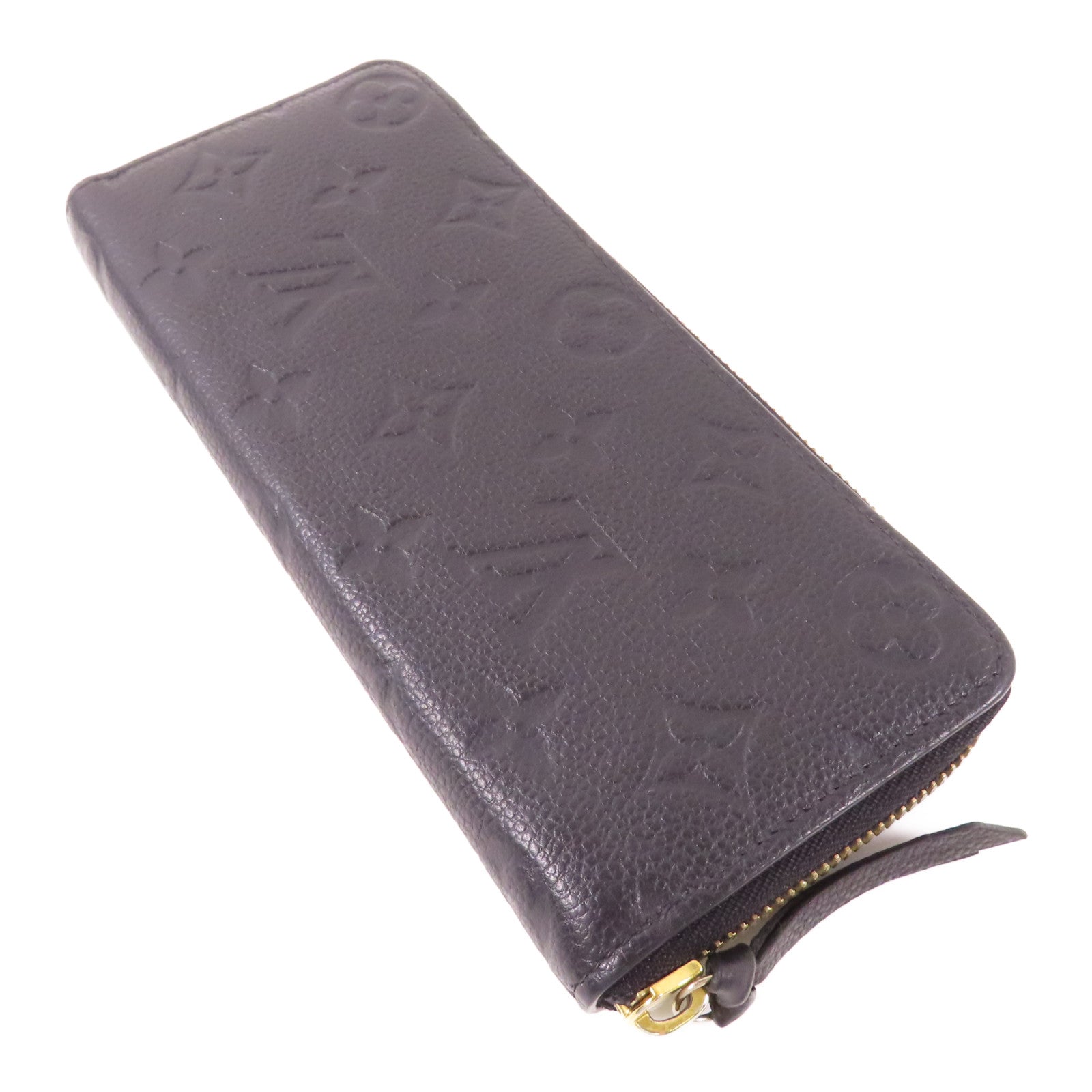 LOUIS VUITTON Monogram Empreinte Clemence Wallet金扣長錢包