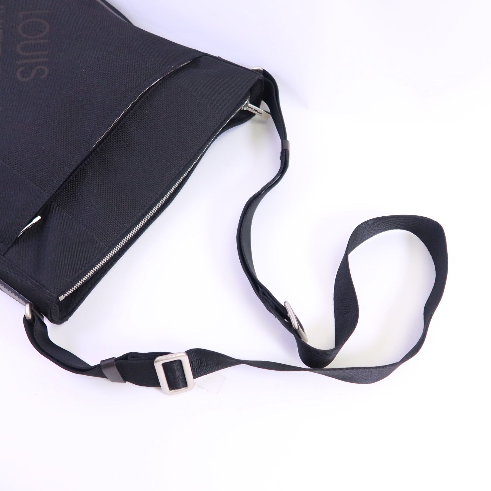 LOUIS VUITTON Damier Geant Companion銀扣肩背袋