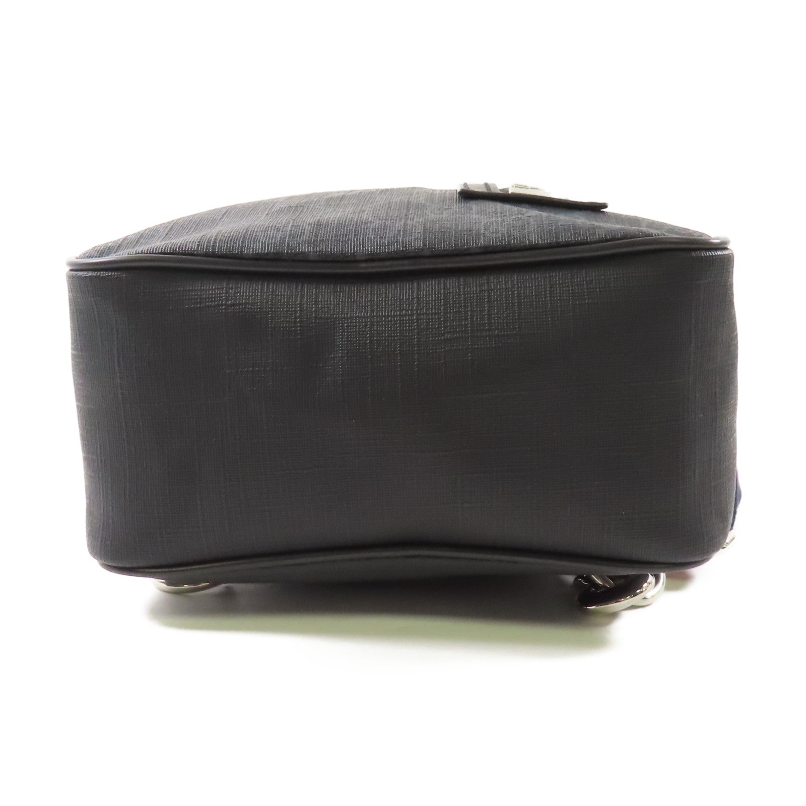 GUCCI 塗層帆布Black Sling Backpack銀扣斜孭袋