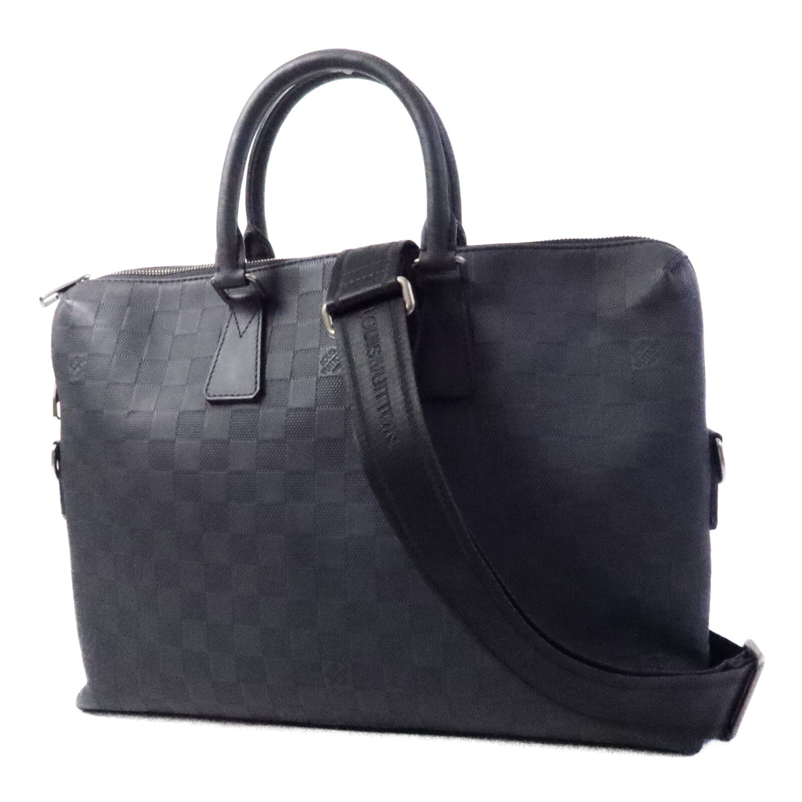 LOUIS VUITTON Damier Infini Porte Documents Jour手挽肩背兩用袋