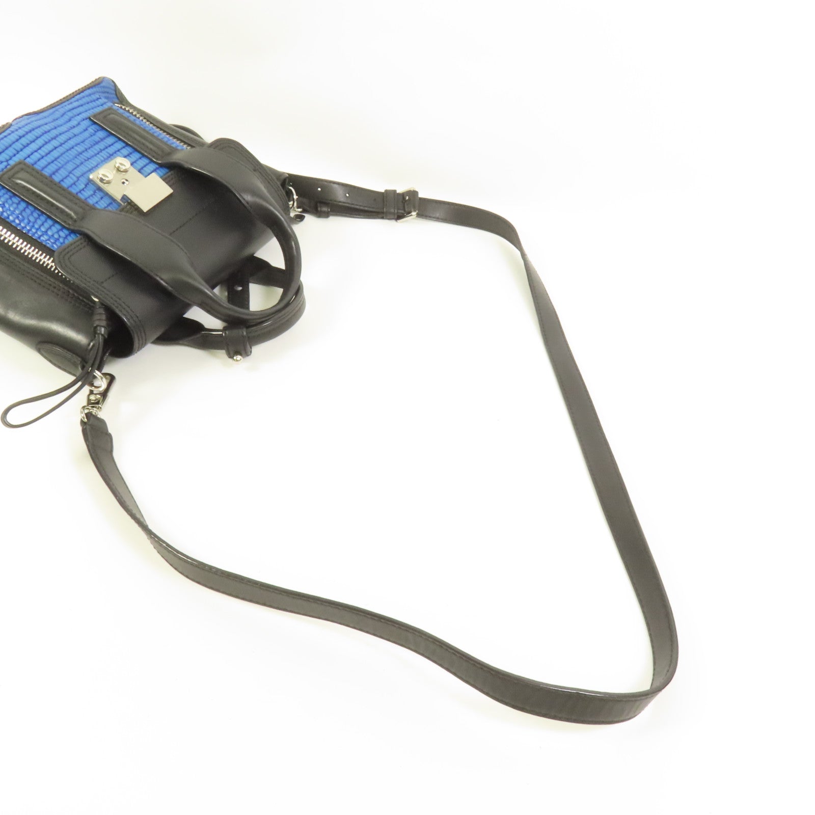 3.1 Phillip Lim 牛皮皮革Mini Pashli銀扣手挽肩背兩用袋