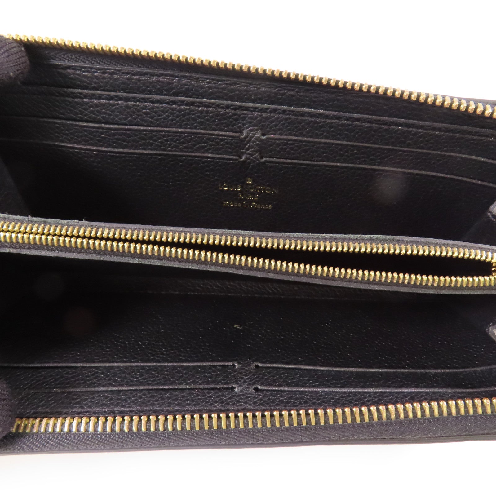 LOUIS VUITTON Monogram Empreinte Clemence Wallet金扣長錢包