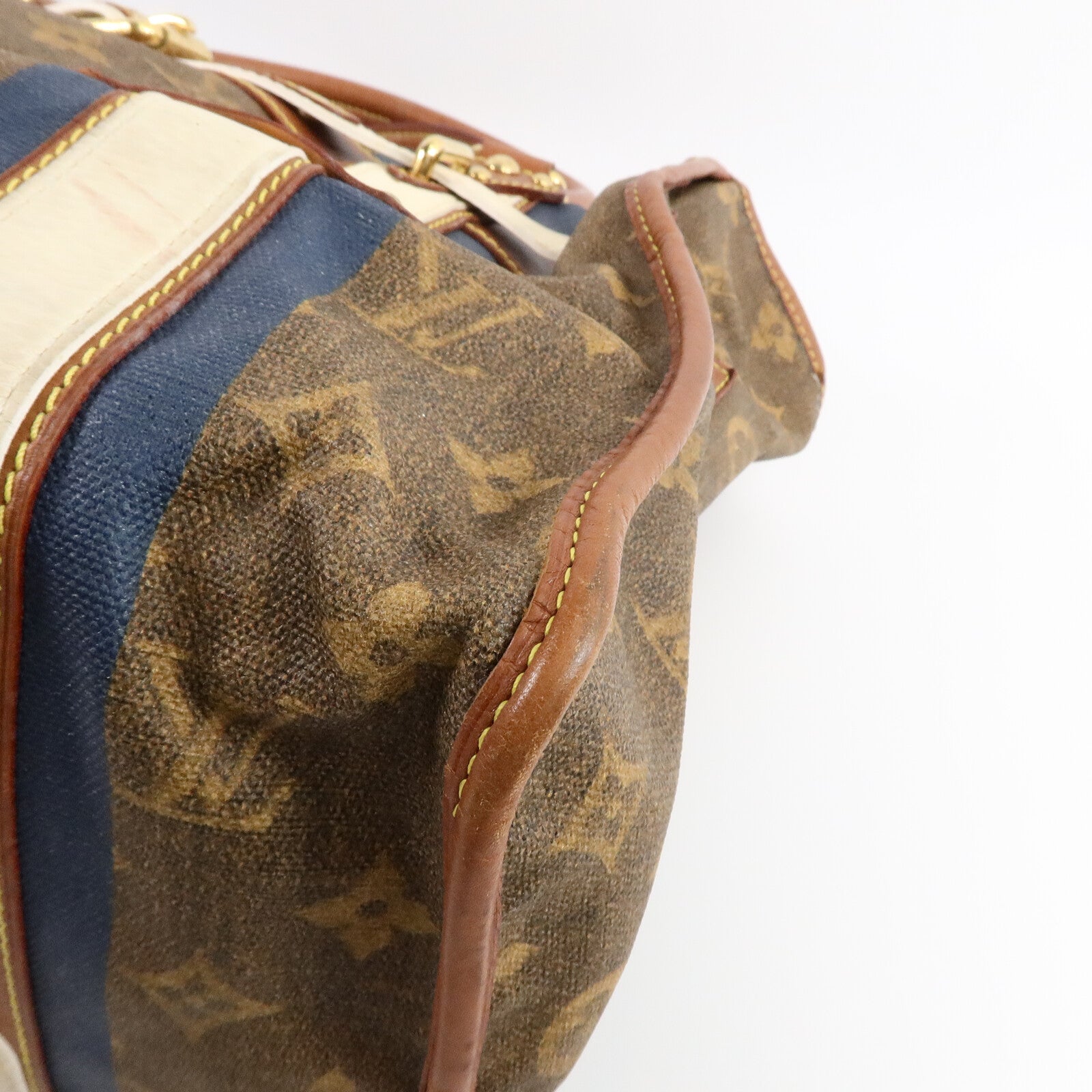 LOUIS VUITTON Monogram Tisse Sac Rayures GM手挽袋