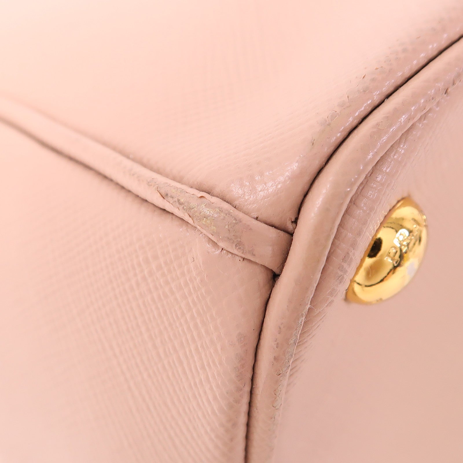 PRADA 牛皮皮革2 Way Shoulder Bag金扣手挽肩背兩用袋